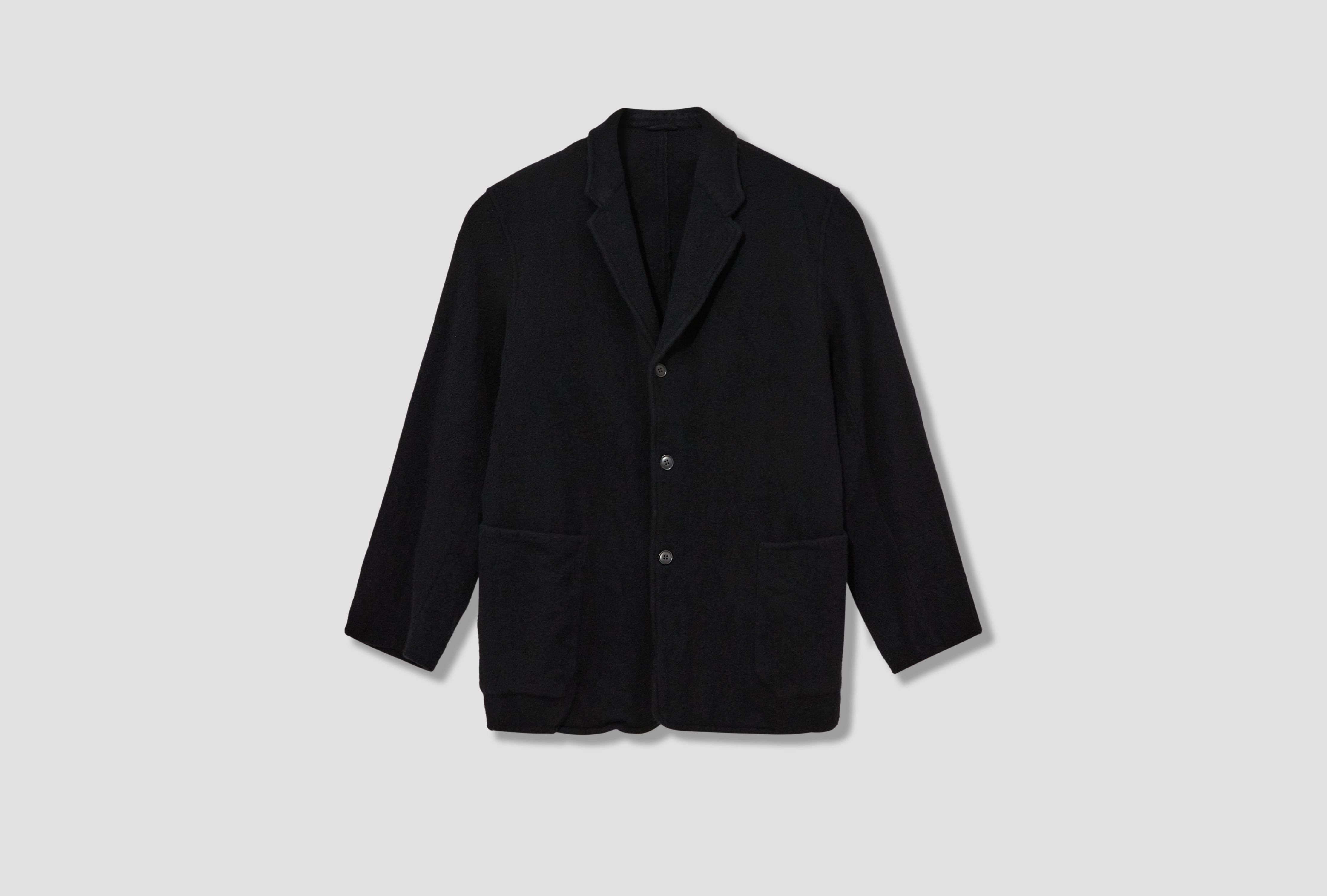SHRUNK WOOL JACKET C03-01023 Black
