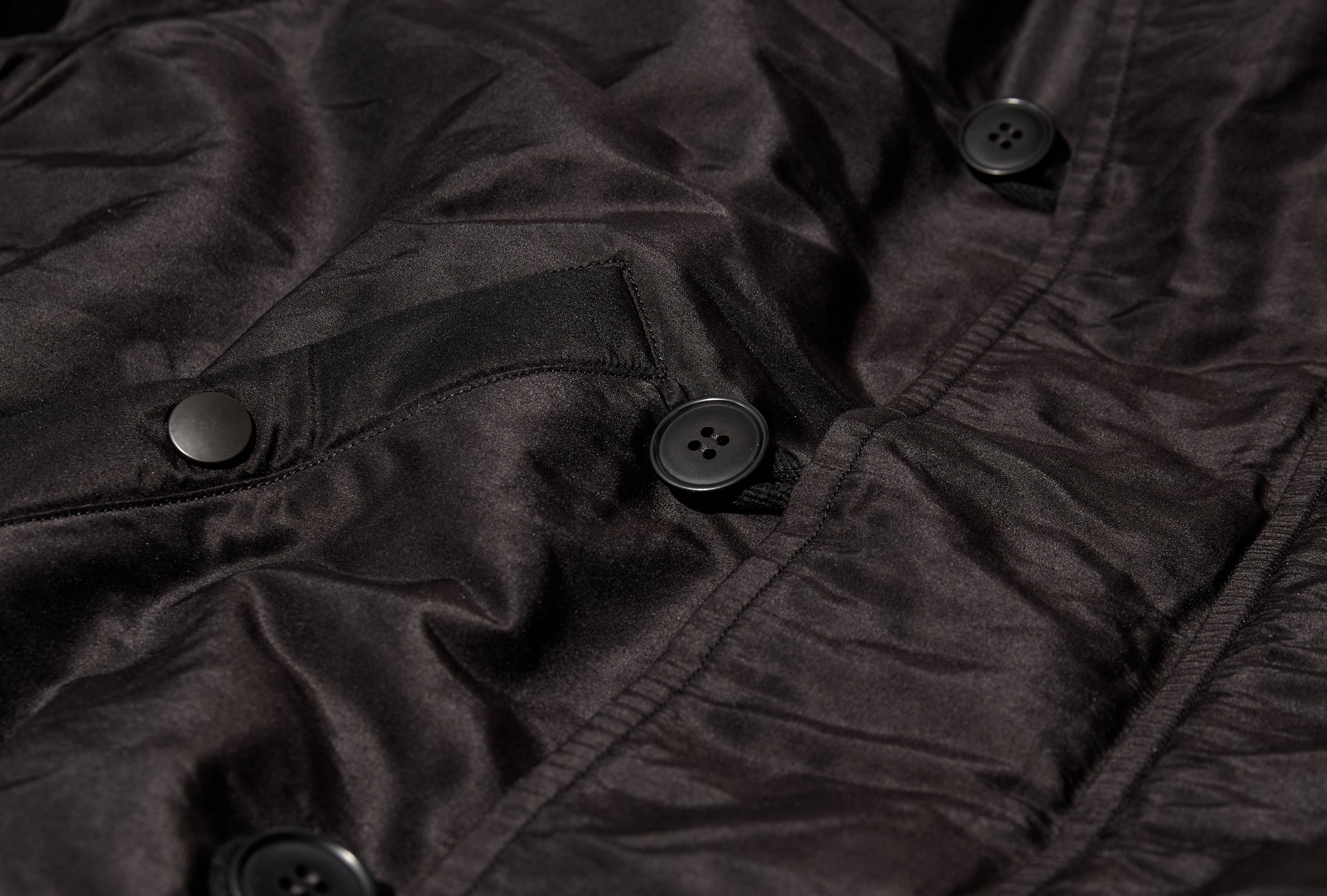 COTTON SILK MILITARY HOODED JACKET C03-01031 Brown