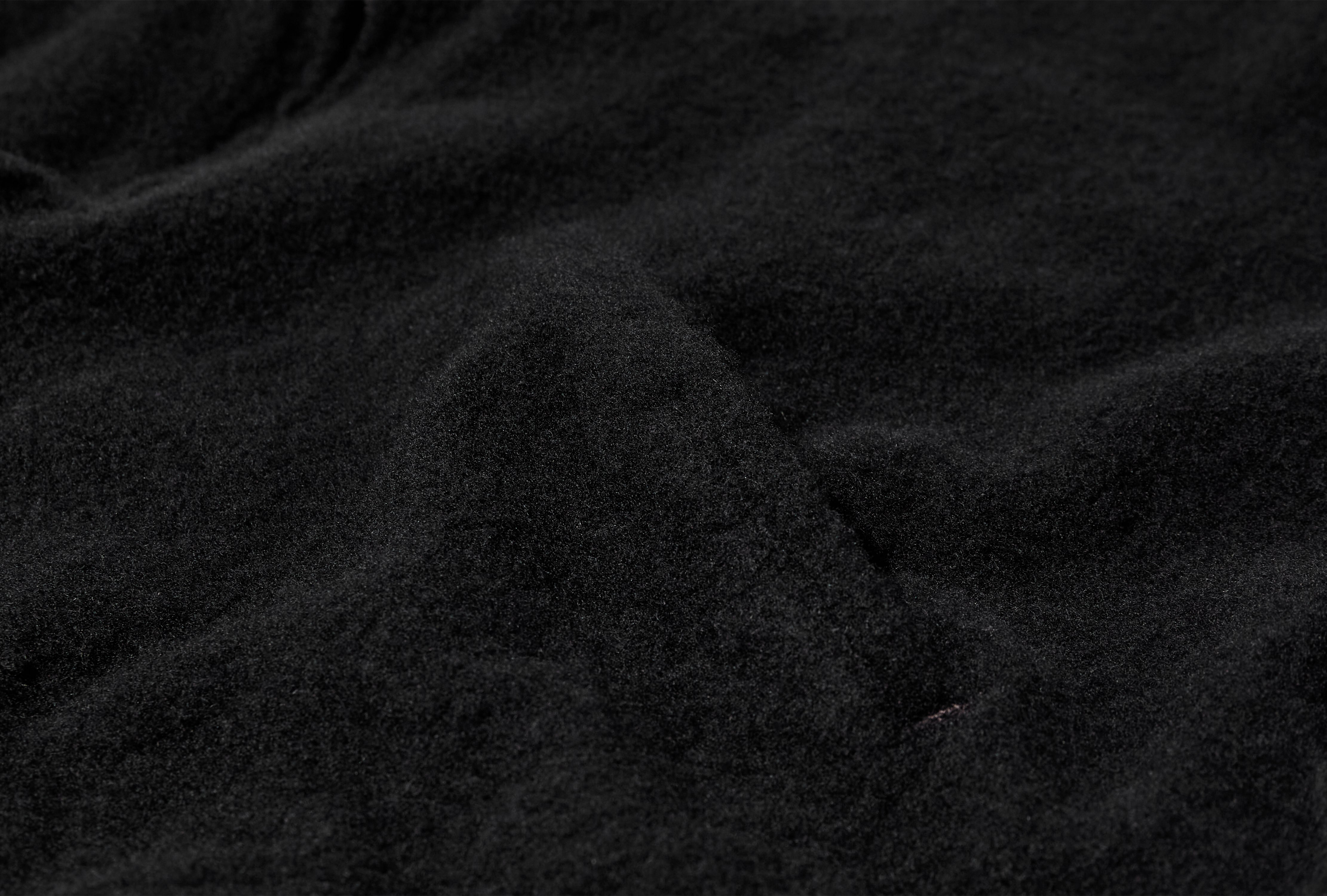 SHRUNK WOOL ZIP SHORT JACKET C03-01022 Black