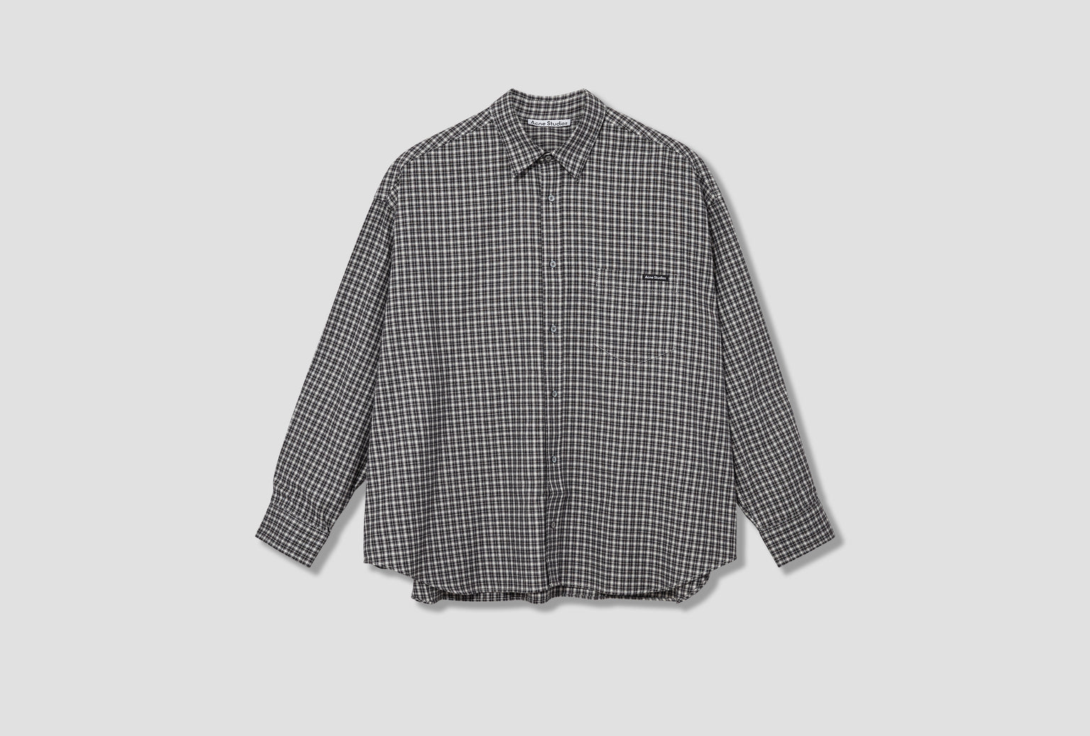 SOFFIA LS WASHED FLANNEL CHECK BB0667 Black
