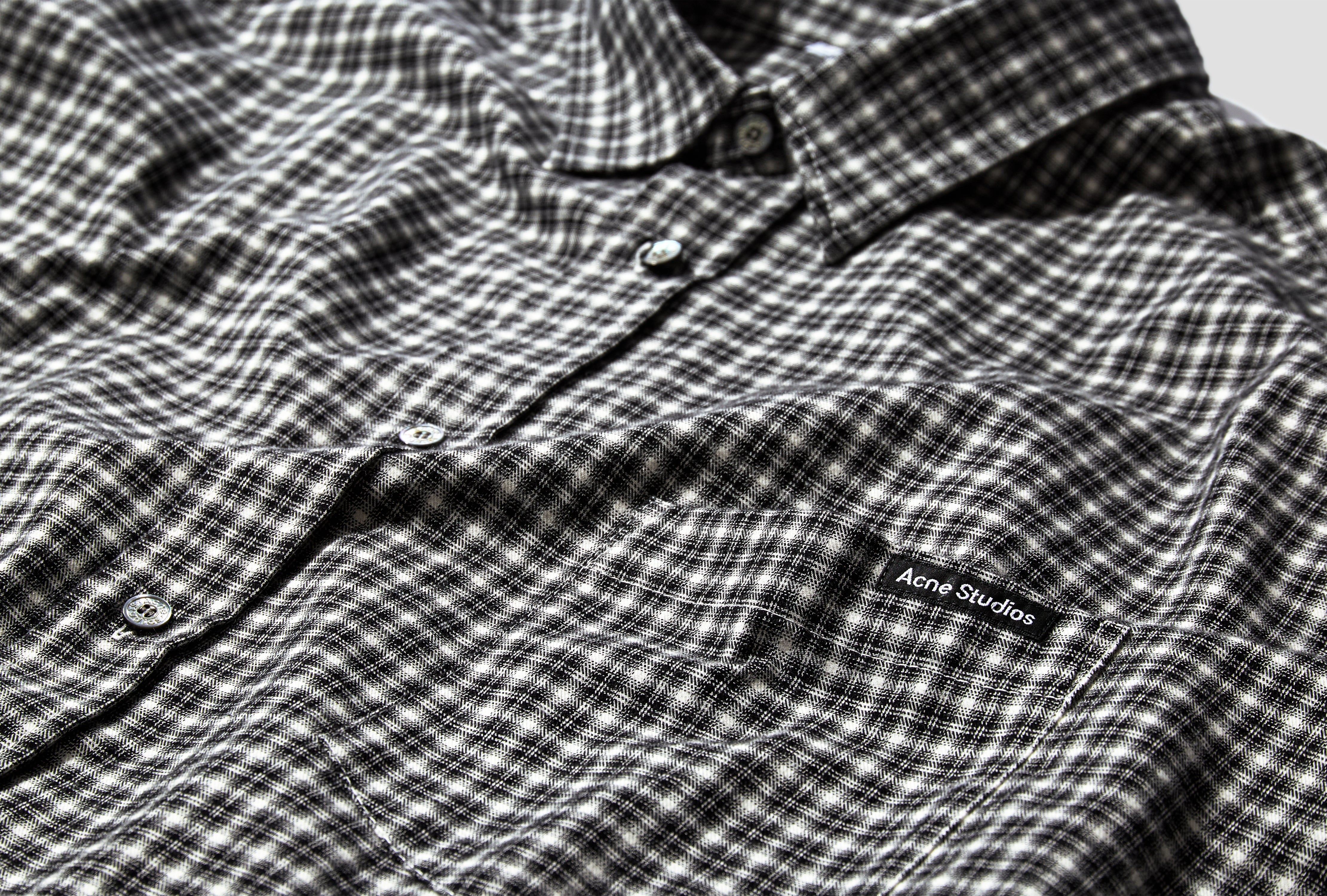 SOFFIA LS WASHED FLANNEL CHECK BB0667 Black