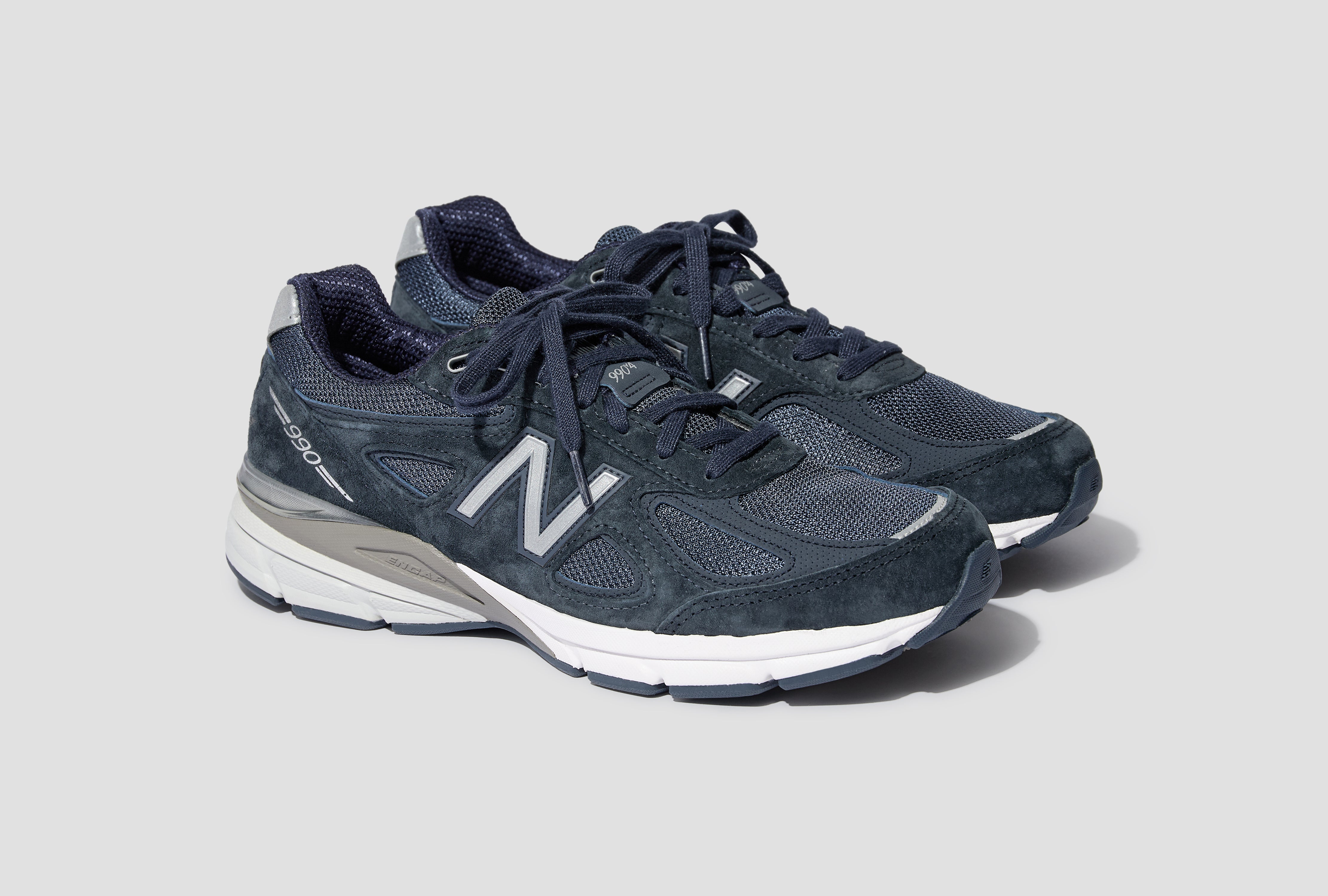 MADE IN USA 990V4 - NAVY / SILVER U990NV4
