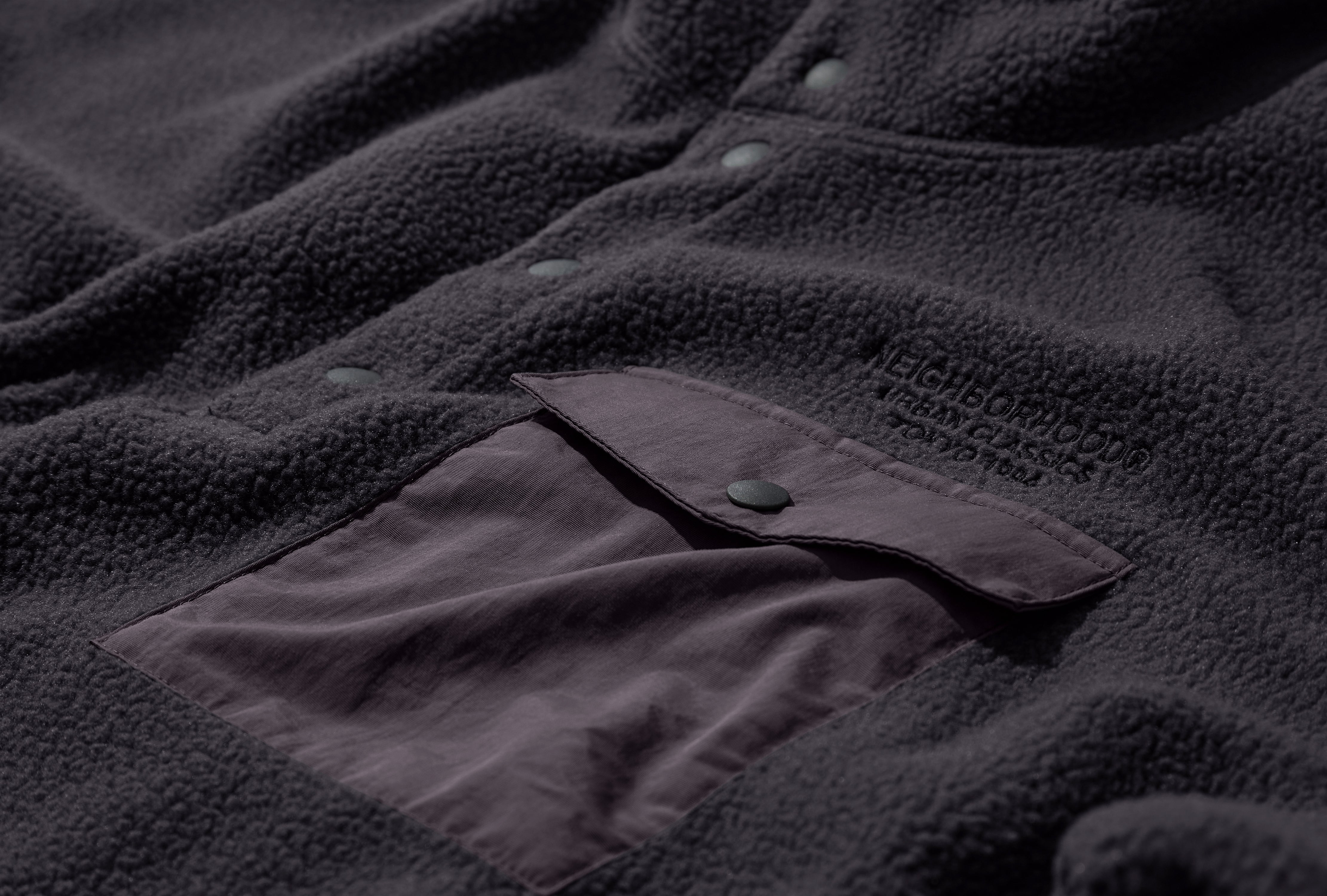 FLEECE STAND COLLAR LS 252FPNH-CSM02 Grey