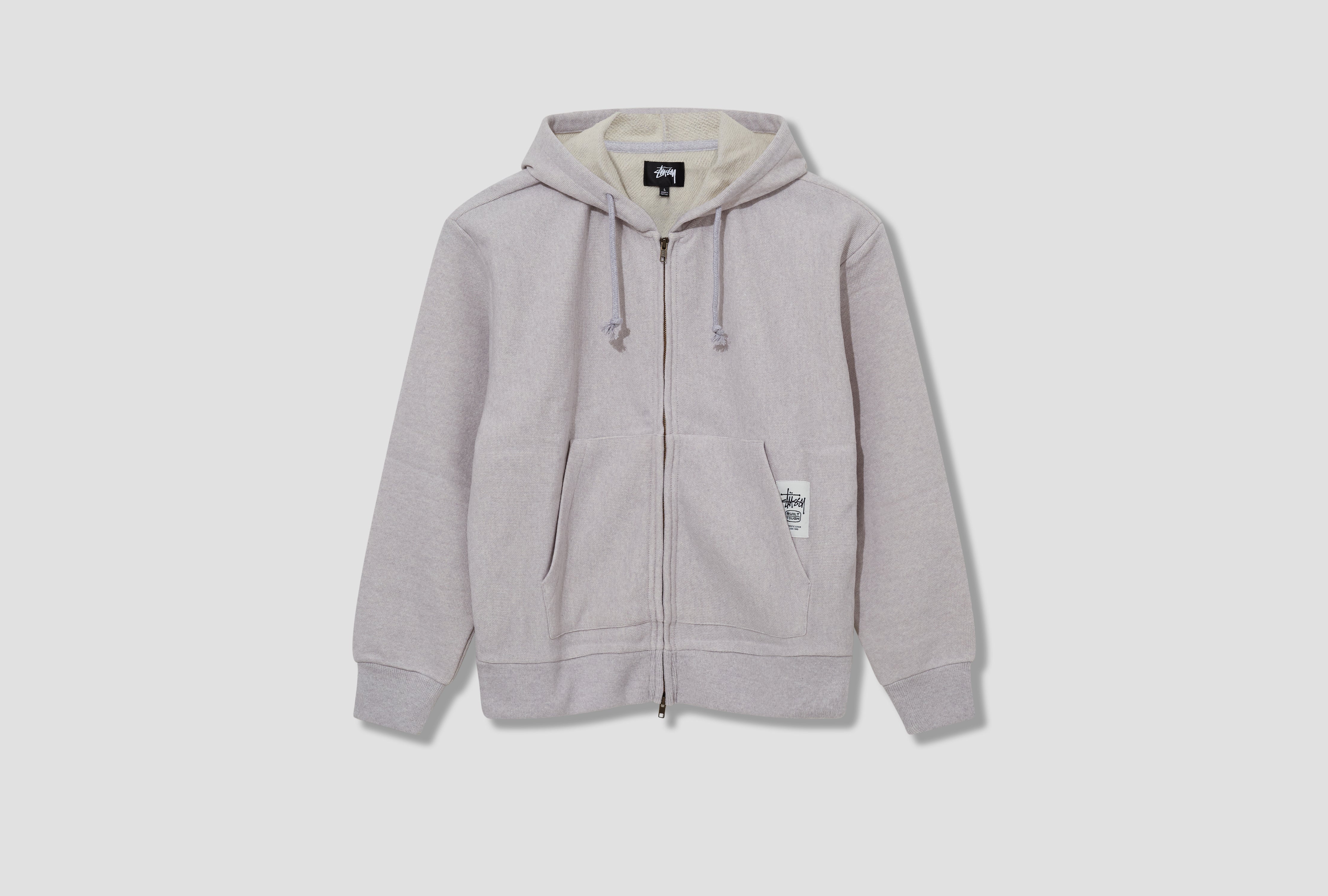 BRASS ZIP KNIT HOOD 118593 Light grey