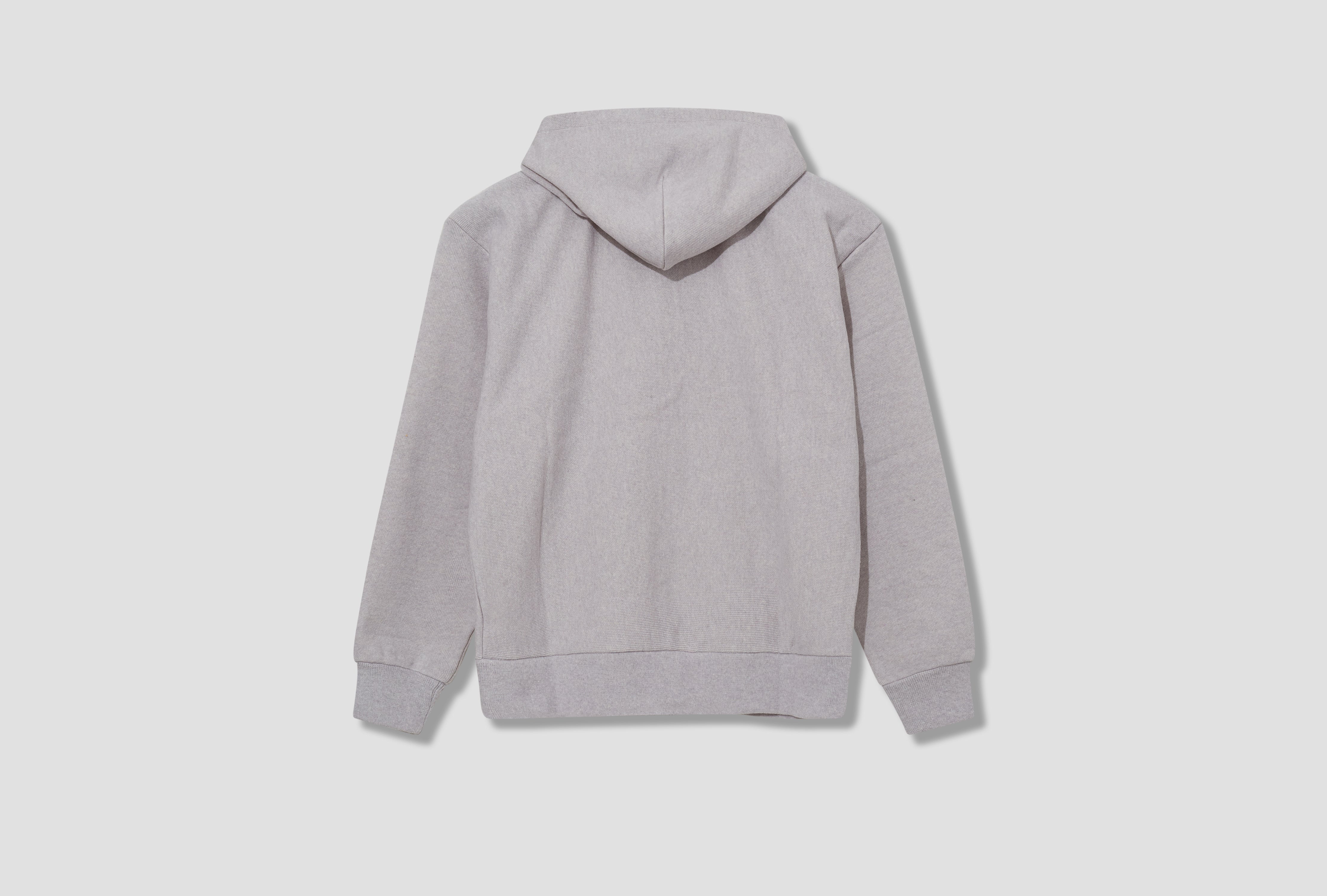 BRASS ZIP KNIT HOOD 118593 Light grey