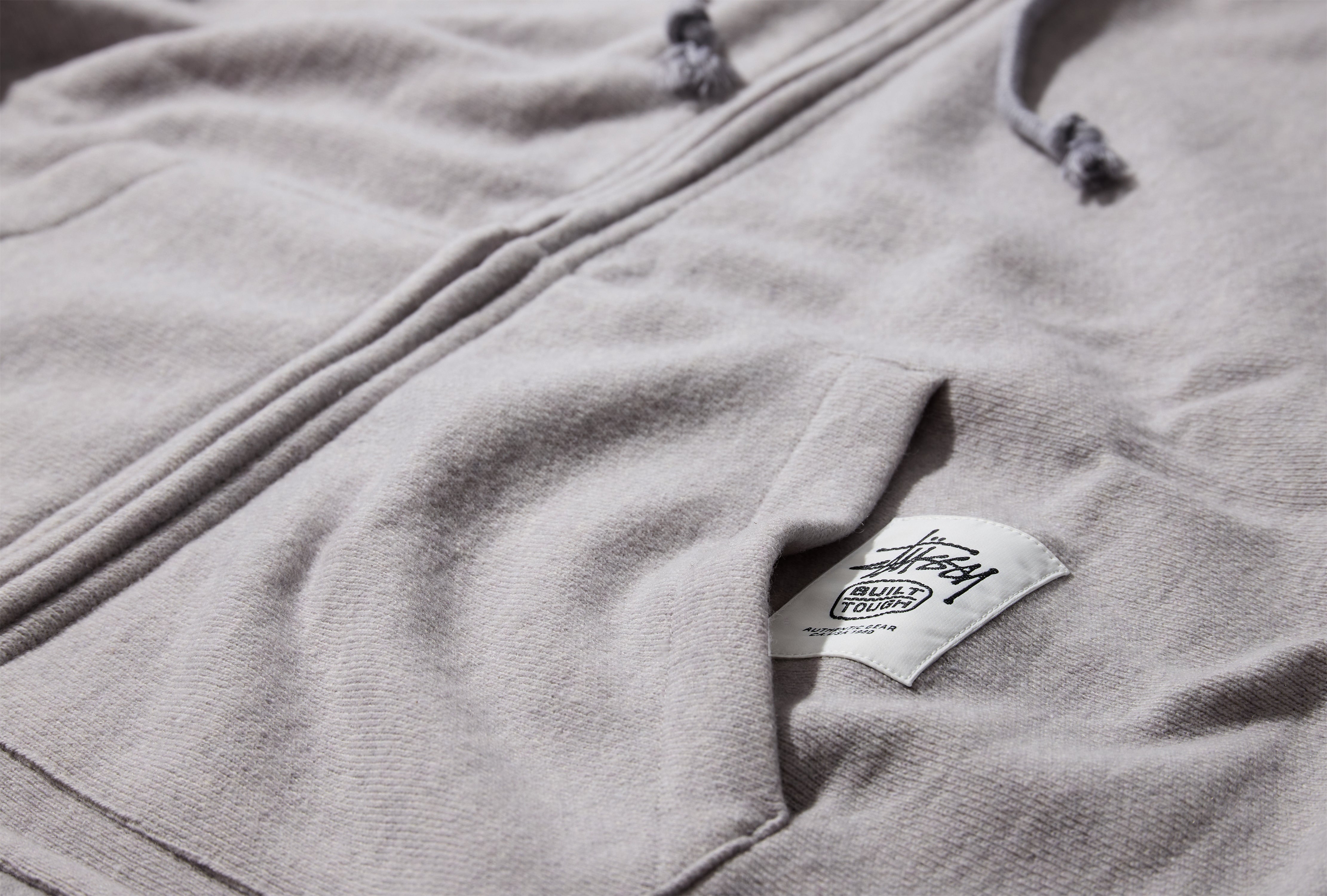 BRASS ZIP KNIT HOOD 118593 Light grey