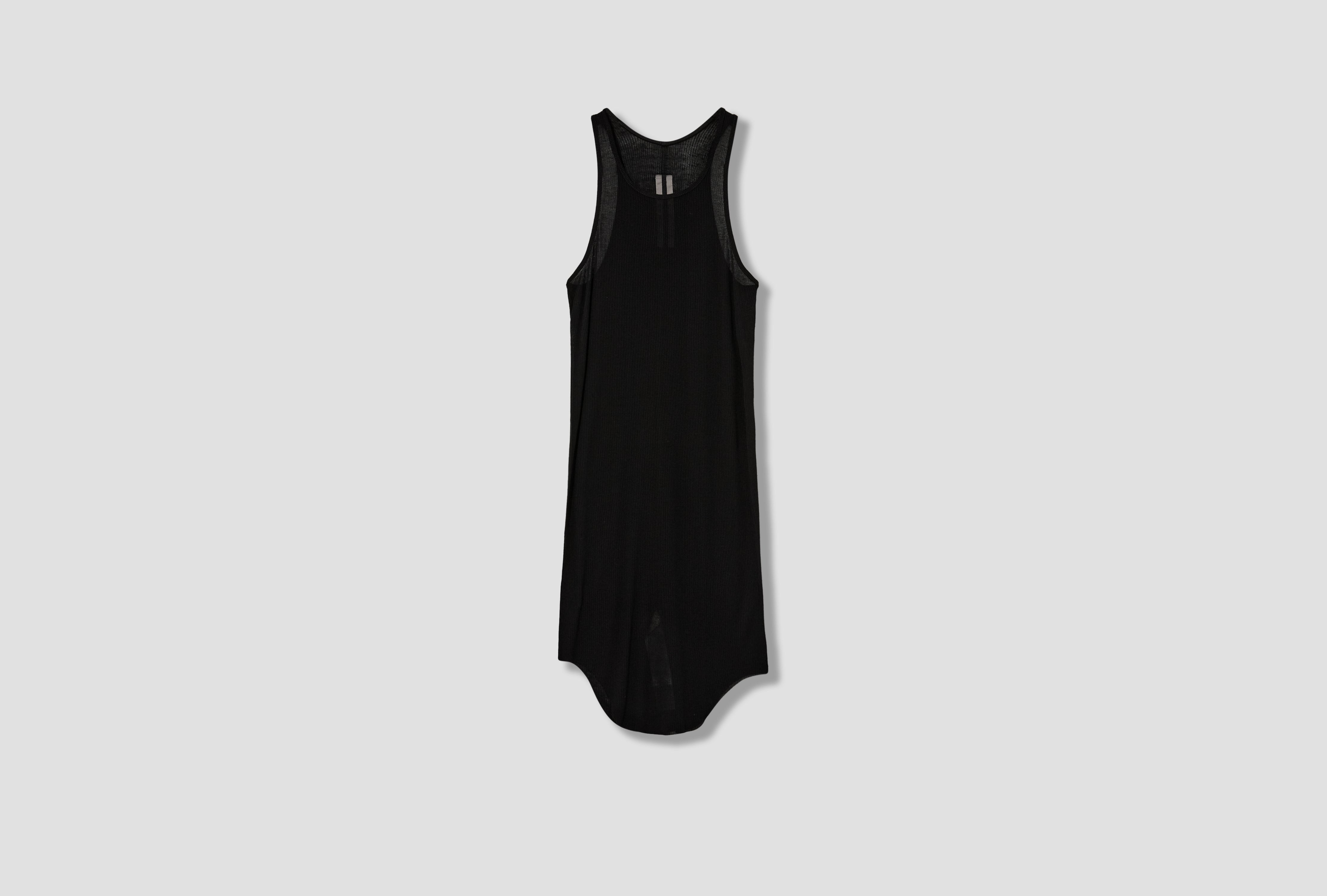 BASIC RIB TANK - VISCOSE SILK RIB JERSEY / BLACK RU01F2150 RC
