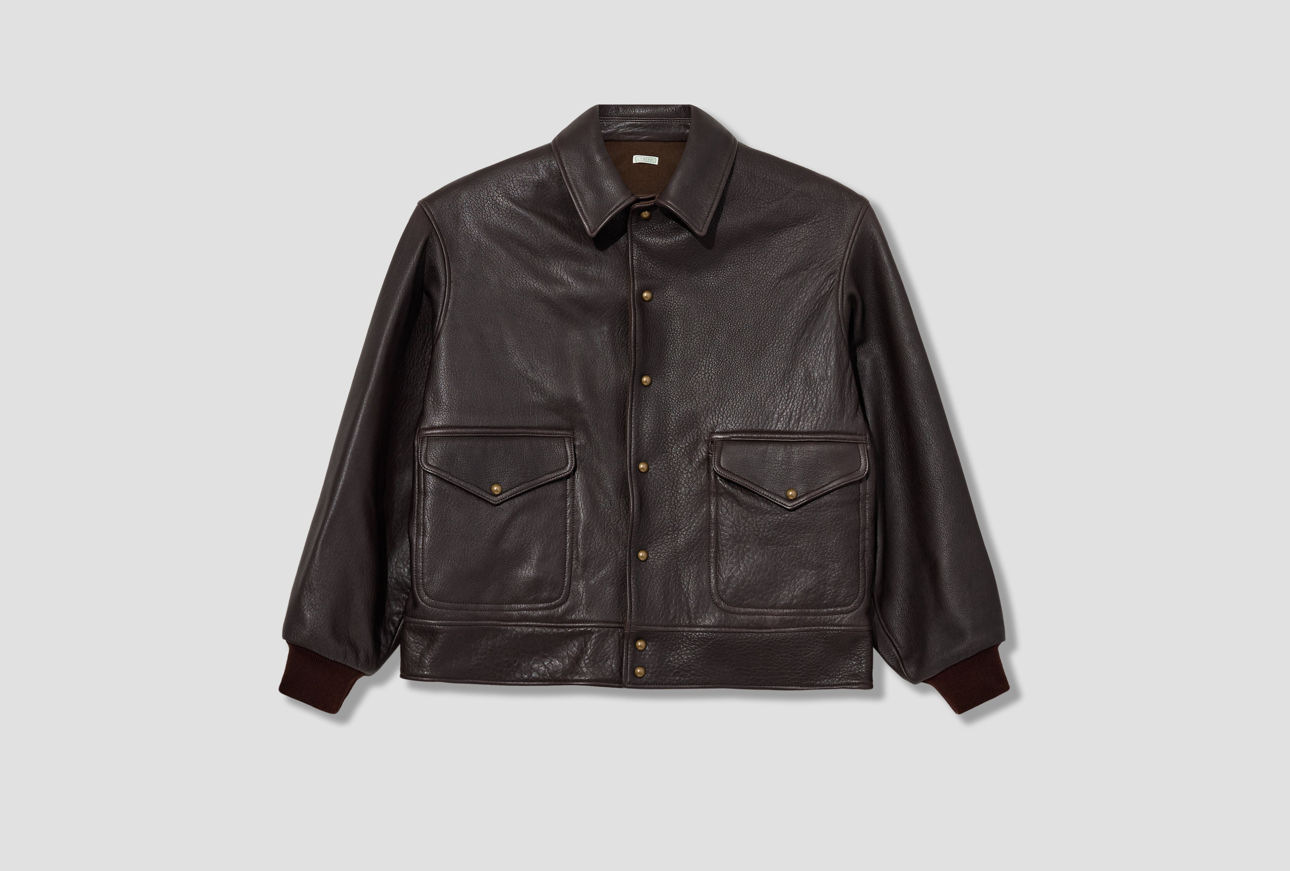LEATHER A-1 FLIGHT JACKET 26SAP-01-48 Brown