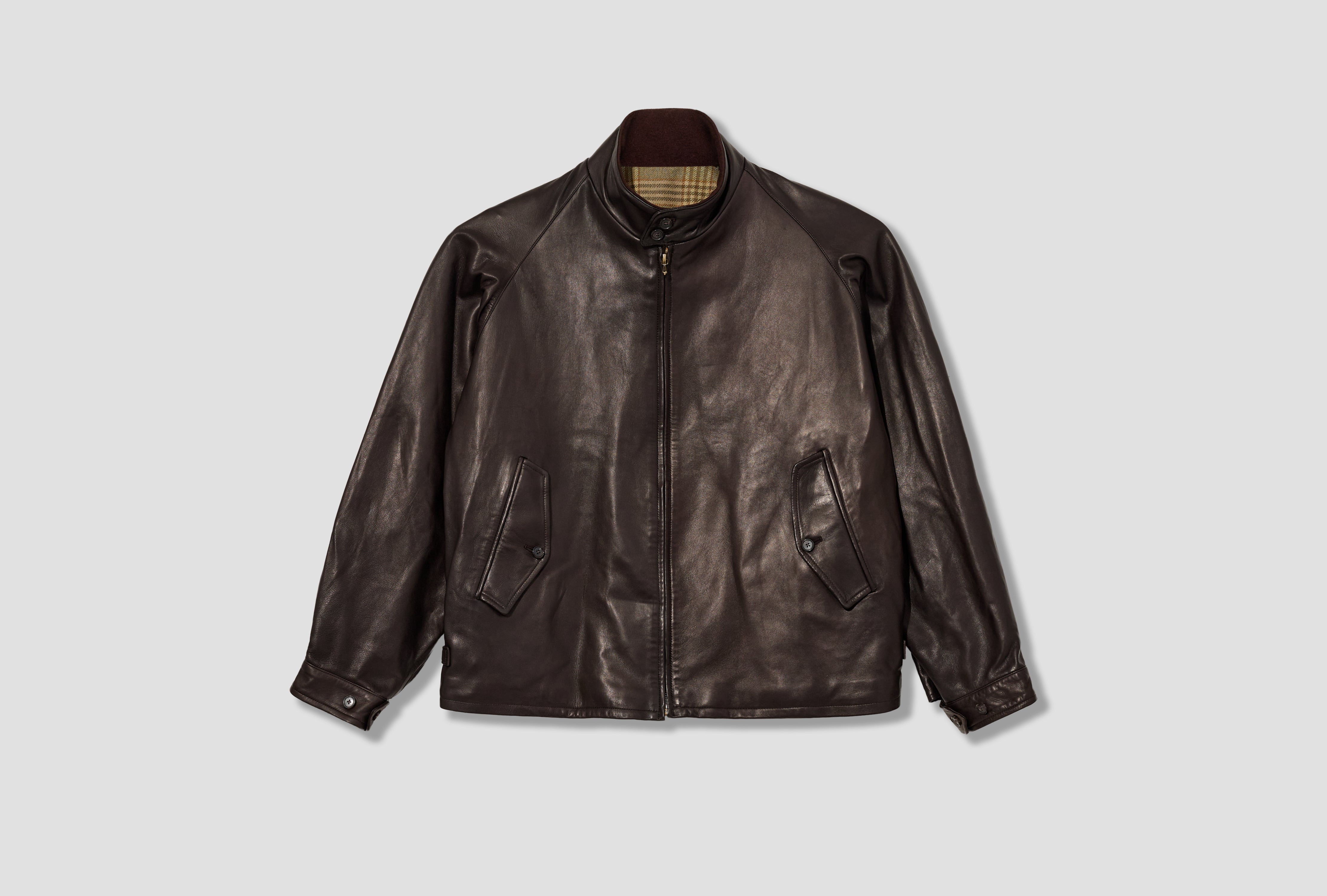 LEATHER DRIVING JACKET 26SAP-01-02 Brown