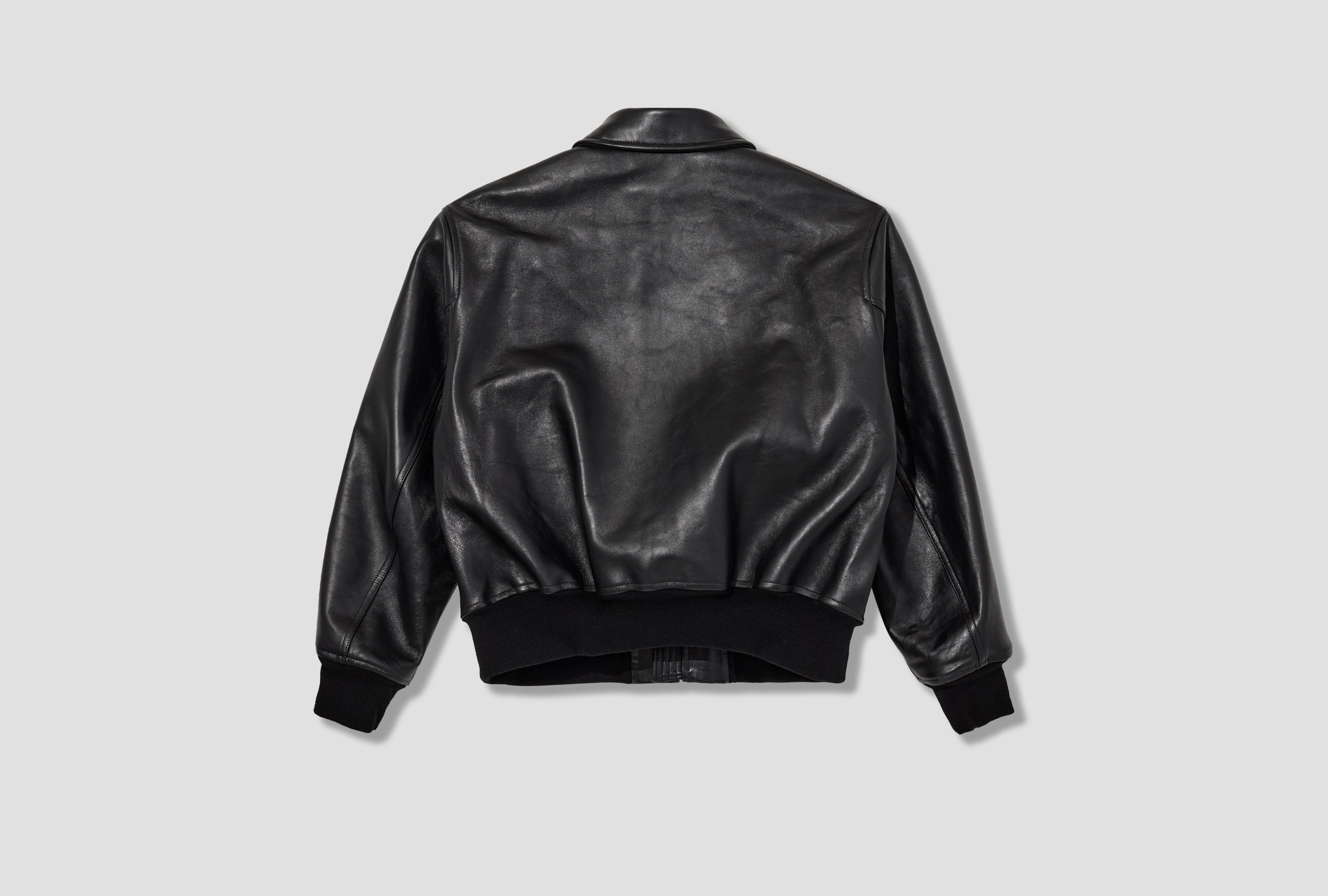 LEATHER CWU-45 FLIGHT JACKET 26SAP-01-03 Black