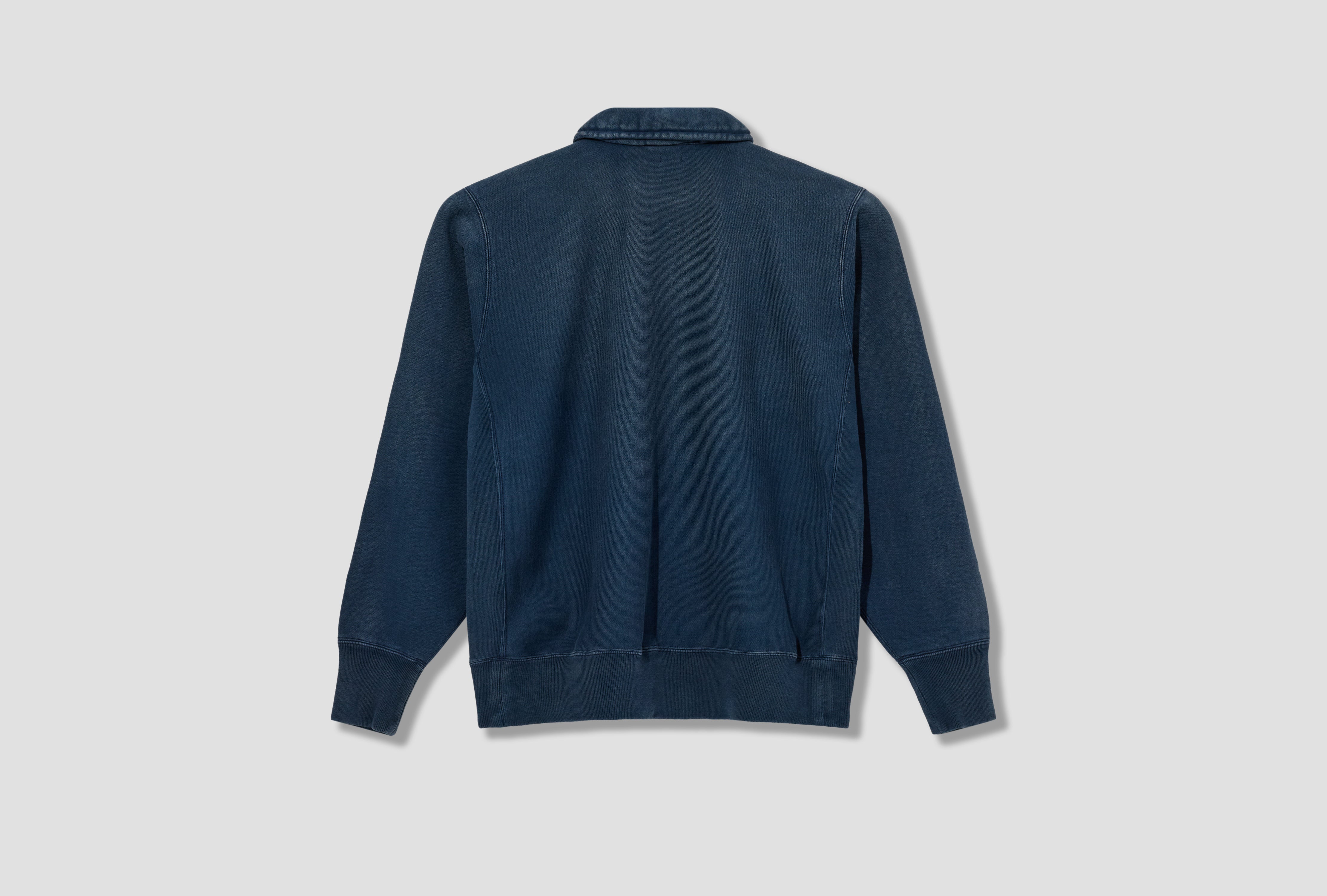 VINTAGE HALF ZIP SWEATSHIRT 26SAP-05-12 Blue
