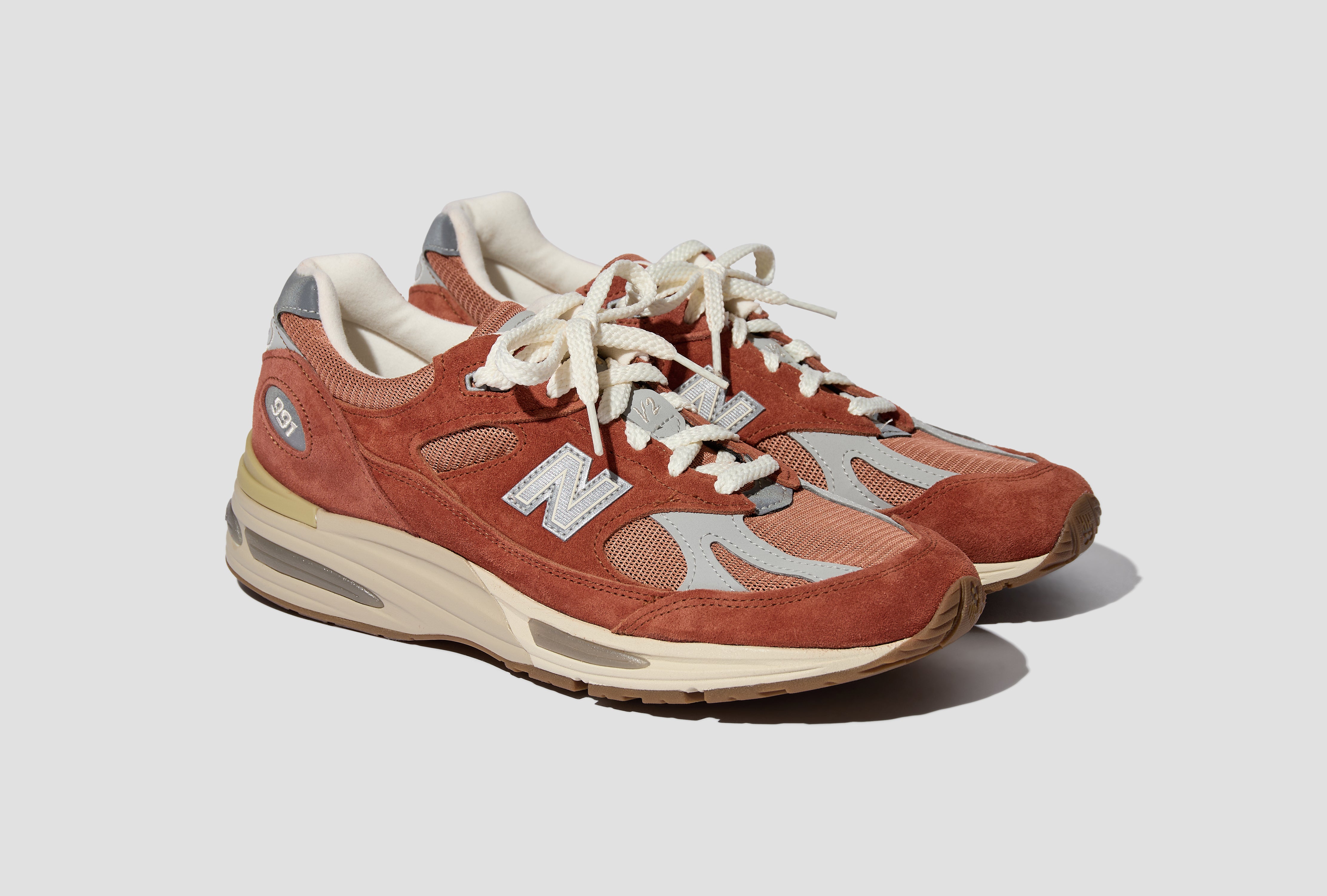 MADE IN UK 991V2 - POTTERS CLAY / RAW SIENNA / HARBOR MIST U991SS2