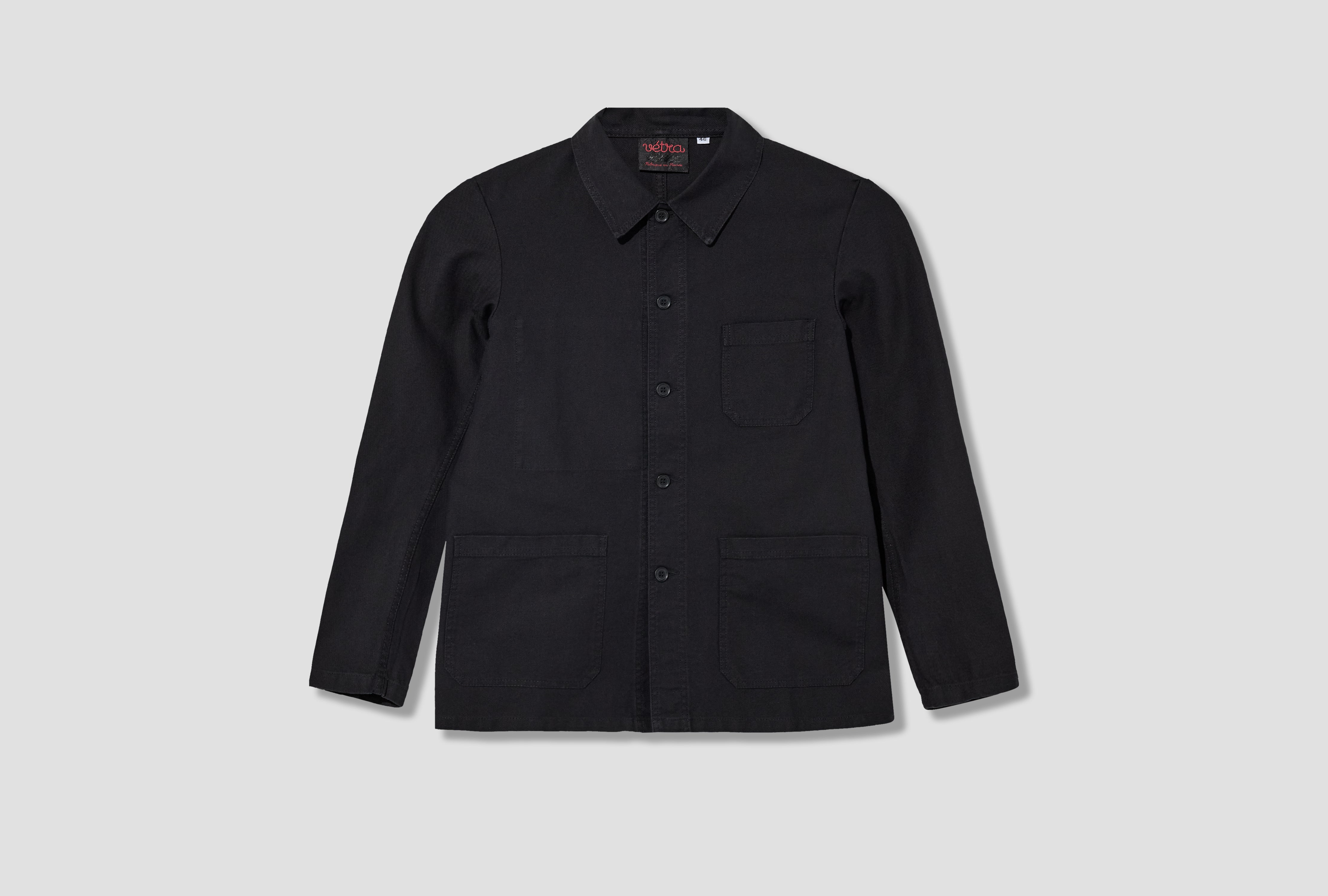 WORKWEAR JACKET - DUNGAREE WASHED TWILL 1G/5C Black