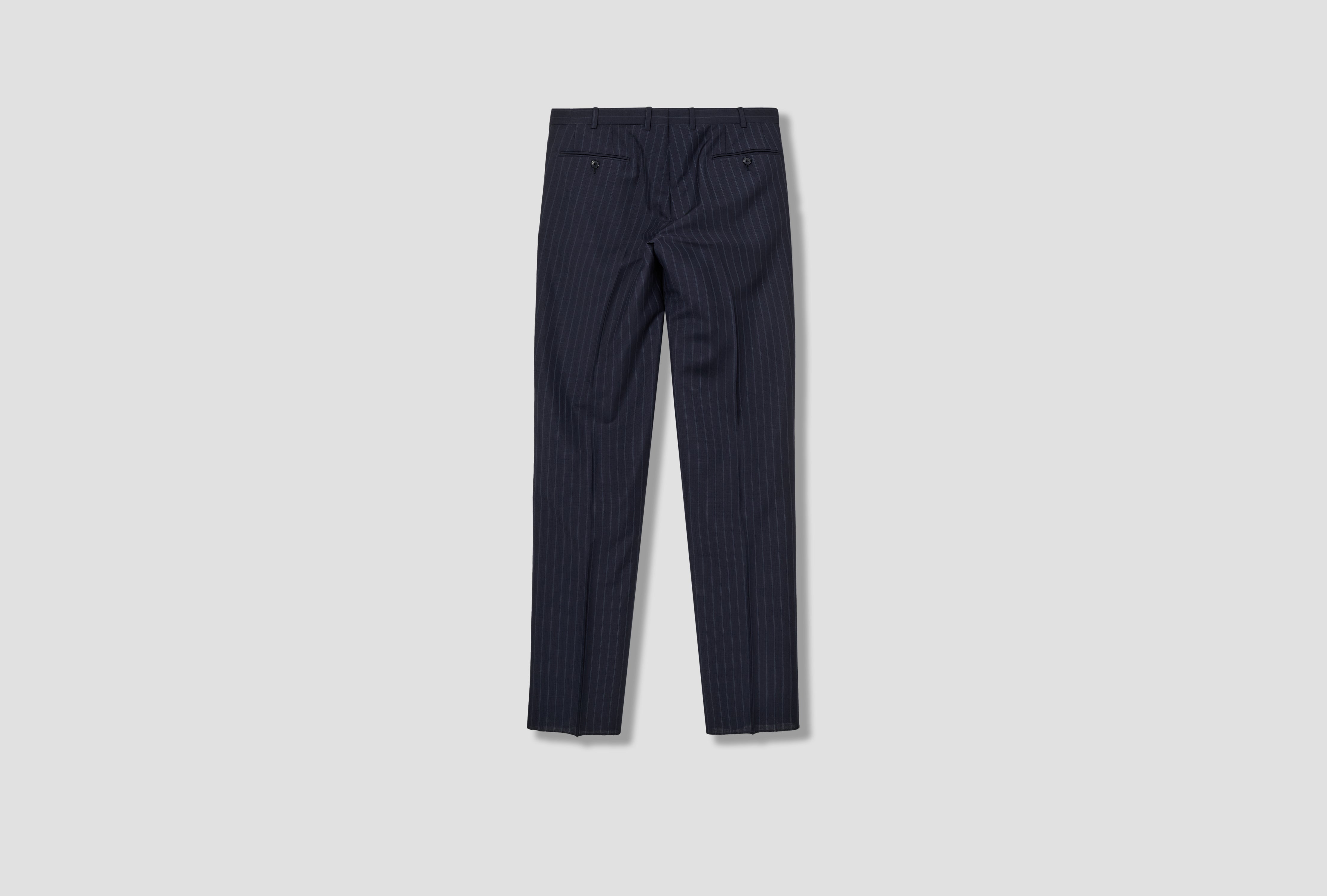 DOUBLE PLEAT TROUSER - BRITISH MOHAIR CL102 Navy
