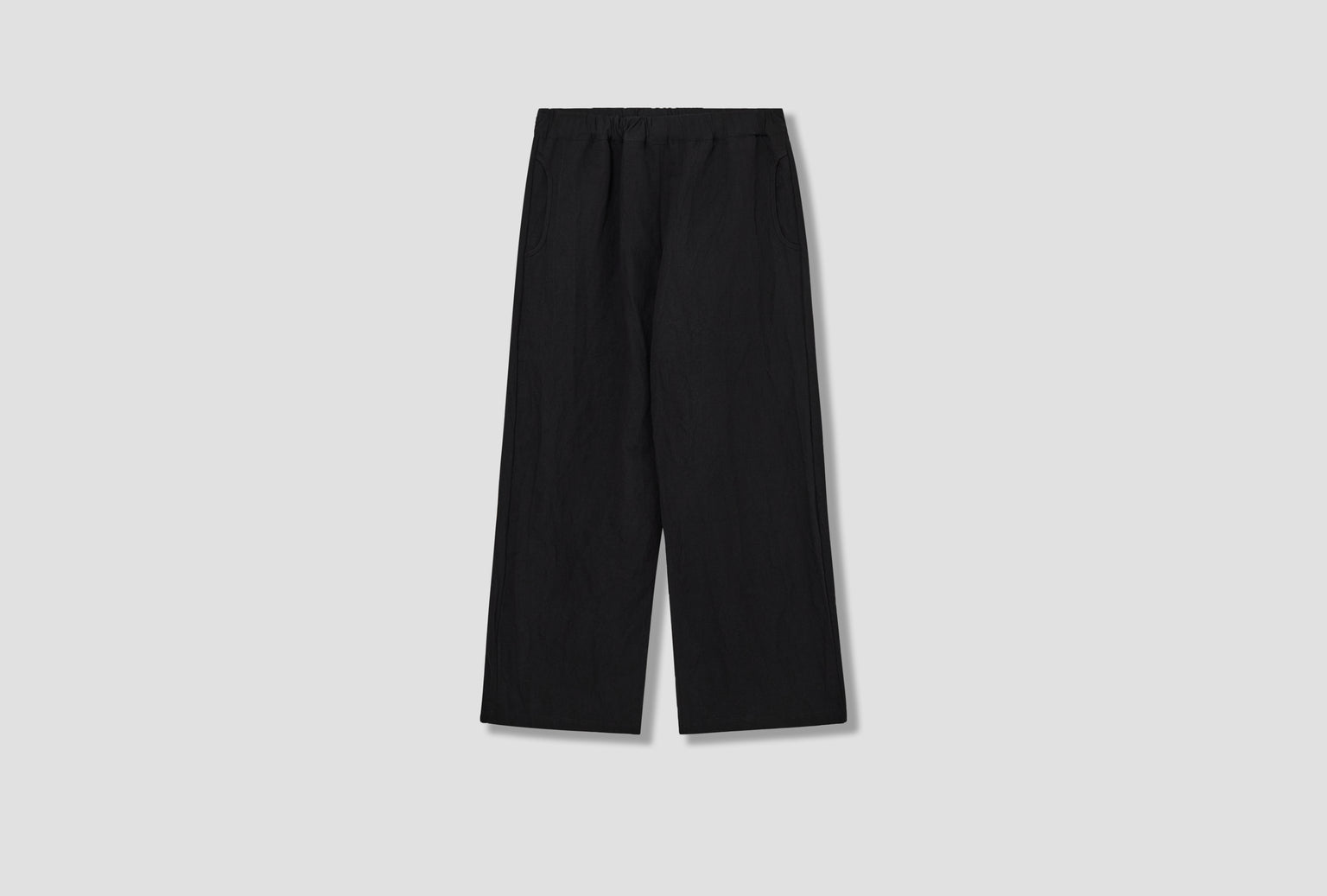 SOLID PANTS - BLACK LINEN R20P5