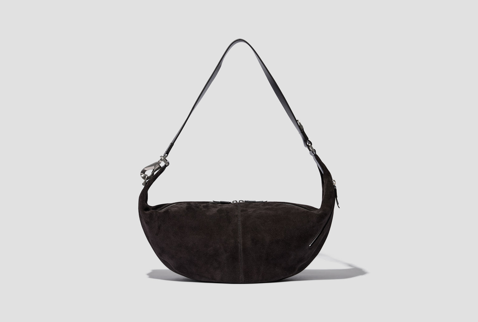 QUIVER CLIP BAG - SUEDE LEATHER BG0228 LL0125 Dark brown