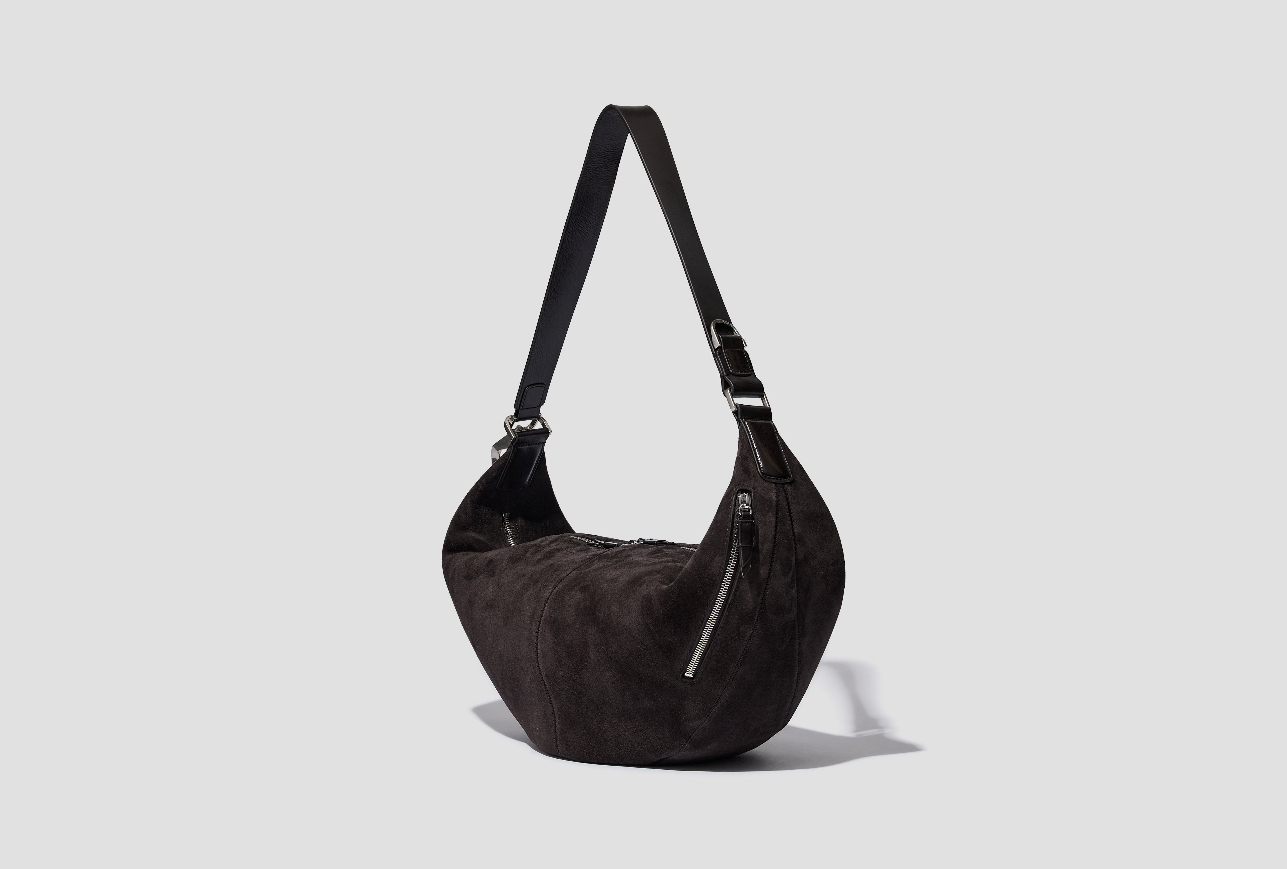 QUIVER CLIP BAG - SUEDE LEATHER BG0228 LL0125 Dark brown