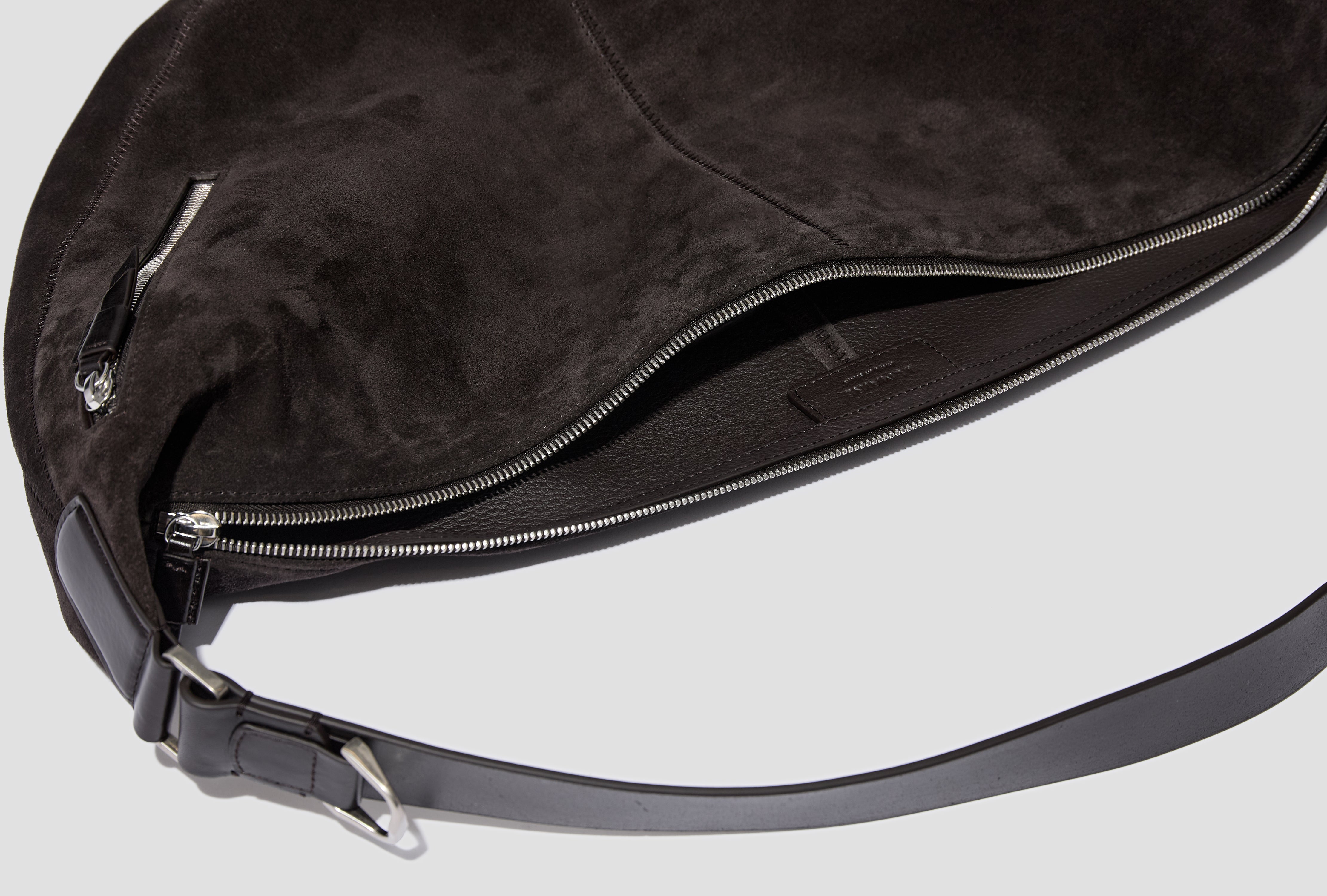 QUIVER CLIP BAG - SUEDE LEATHER BG0228 LL0125 Dark brown