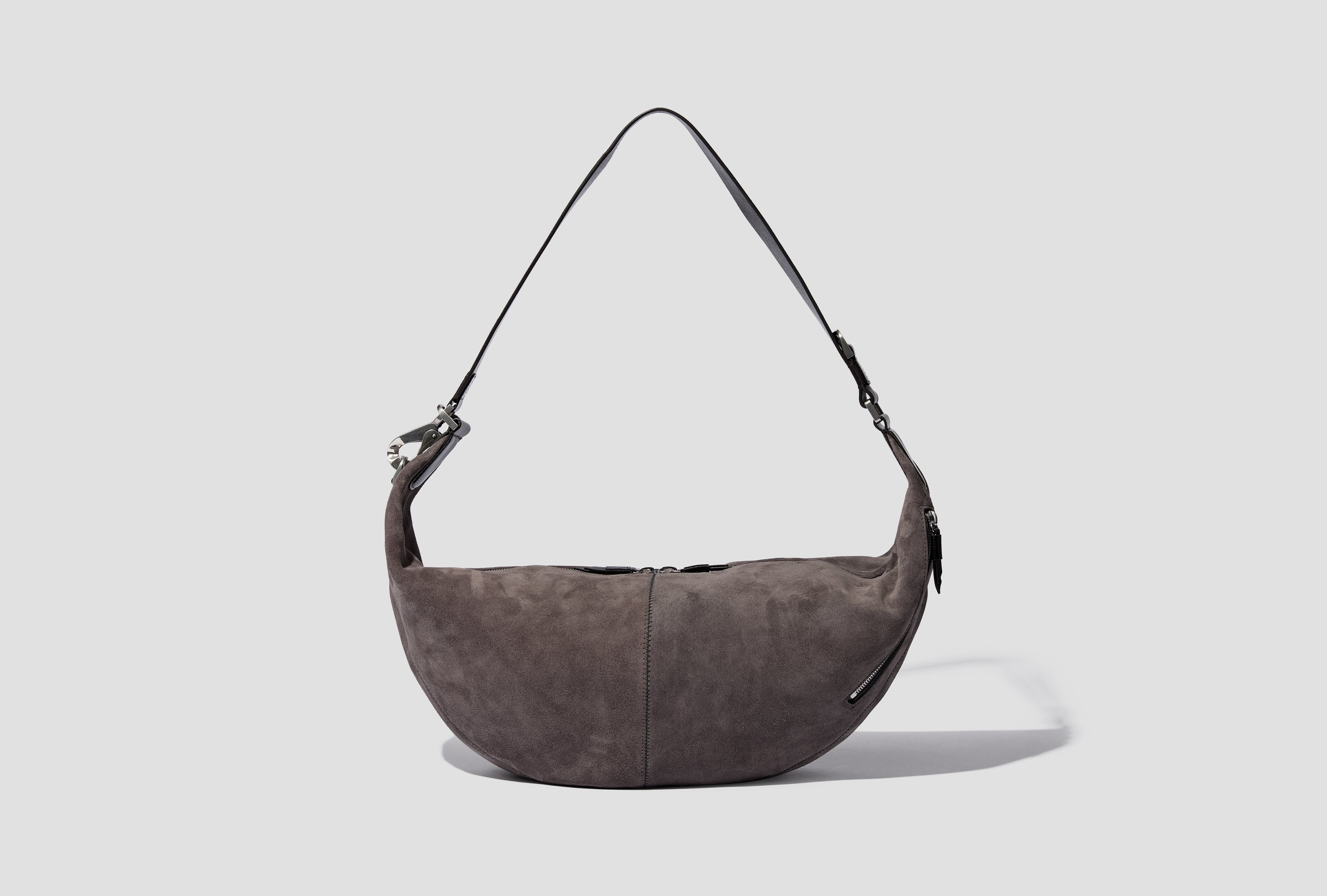 QUIVER CLIP BAG - SUEDE LEATHER BG0228 LL0125 Grey