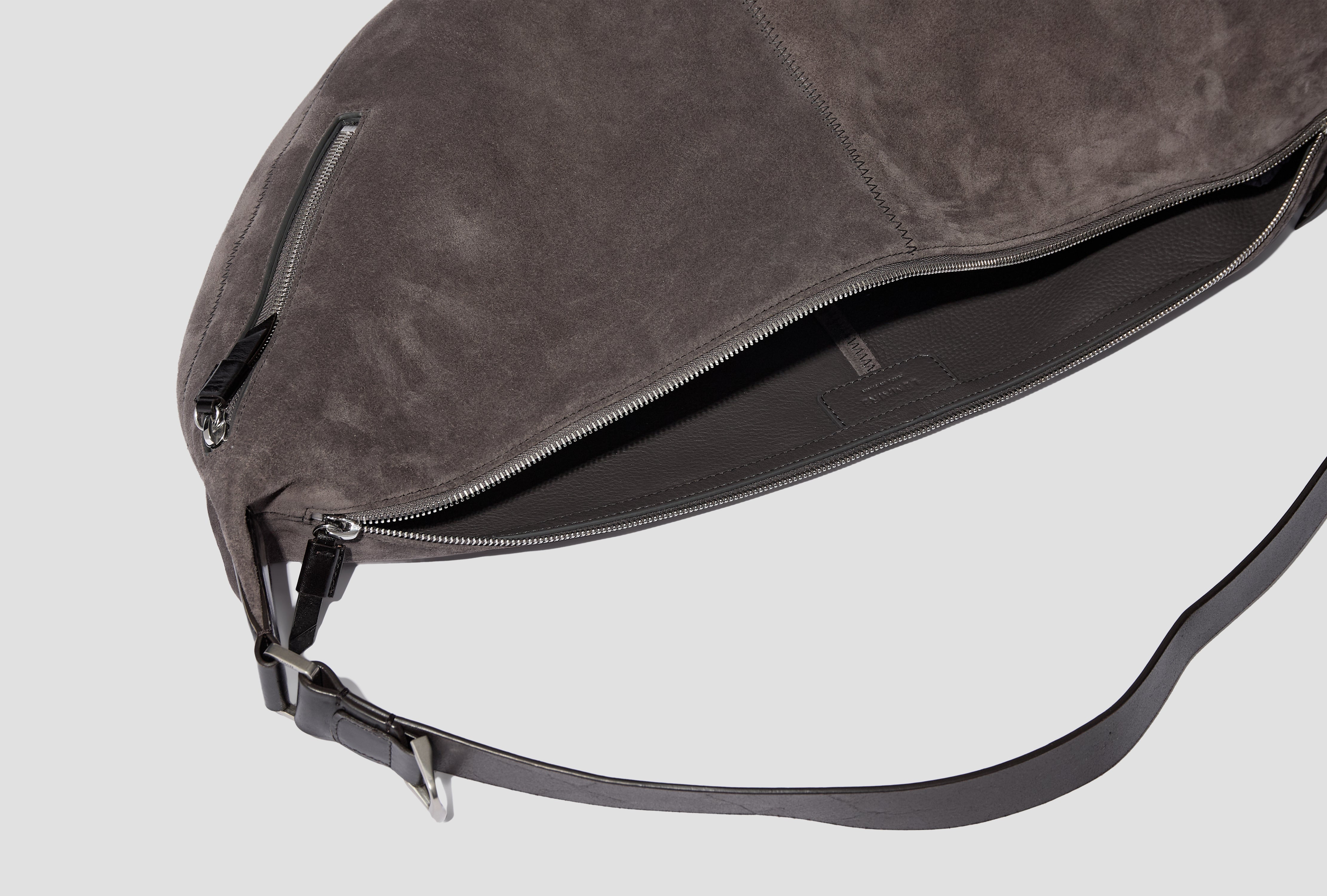 QUIVER CLIP BAG - SUEDE LEATHER BG0228 LL0125 Grey