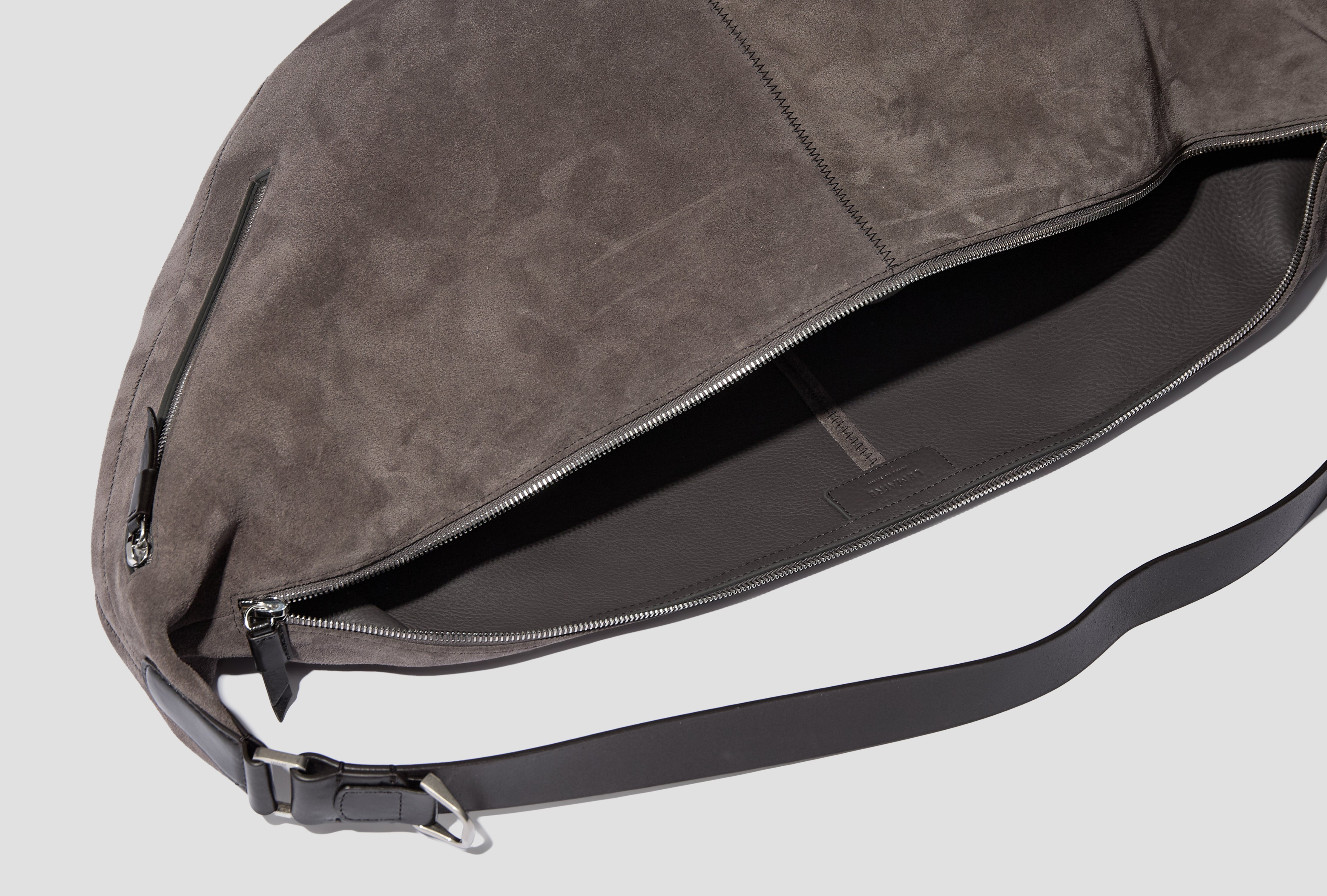 LARGE QUIVER CLIP BAG - SUEDE LEATHER BG0197 LL0125 Grey