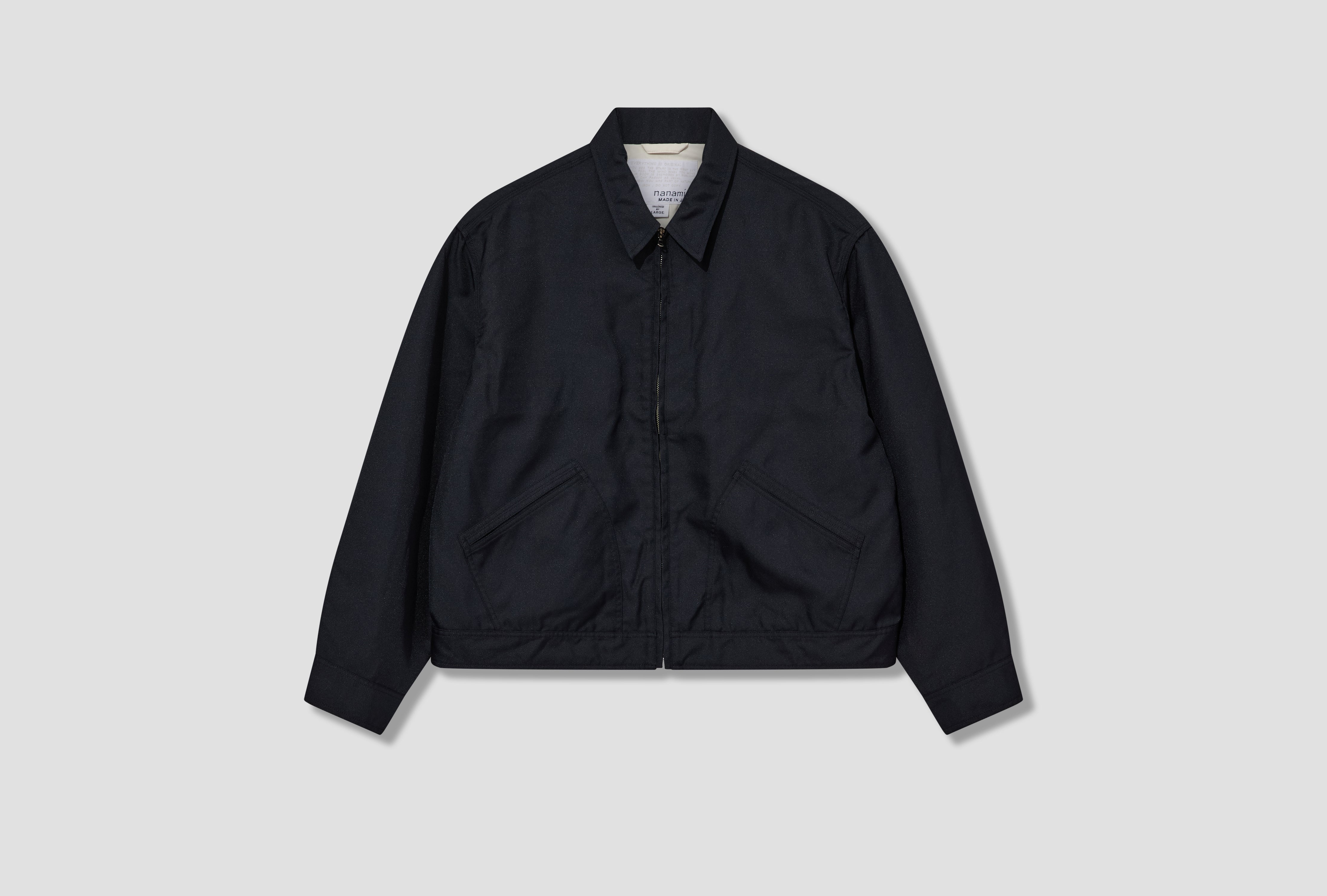 POLYESTER TWILL DECK JACKET S26SA049E Navy