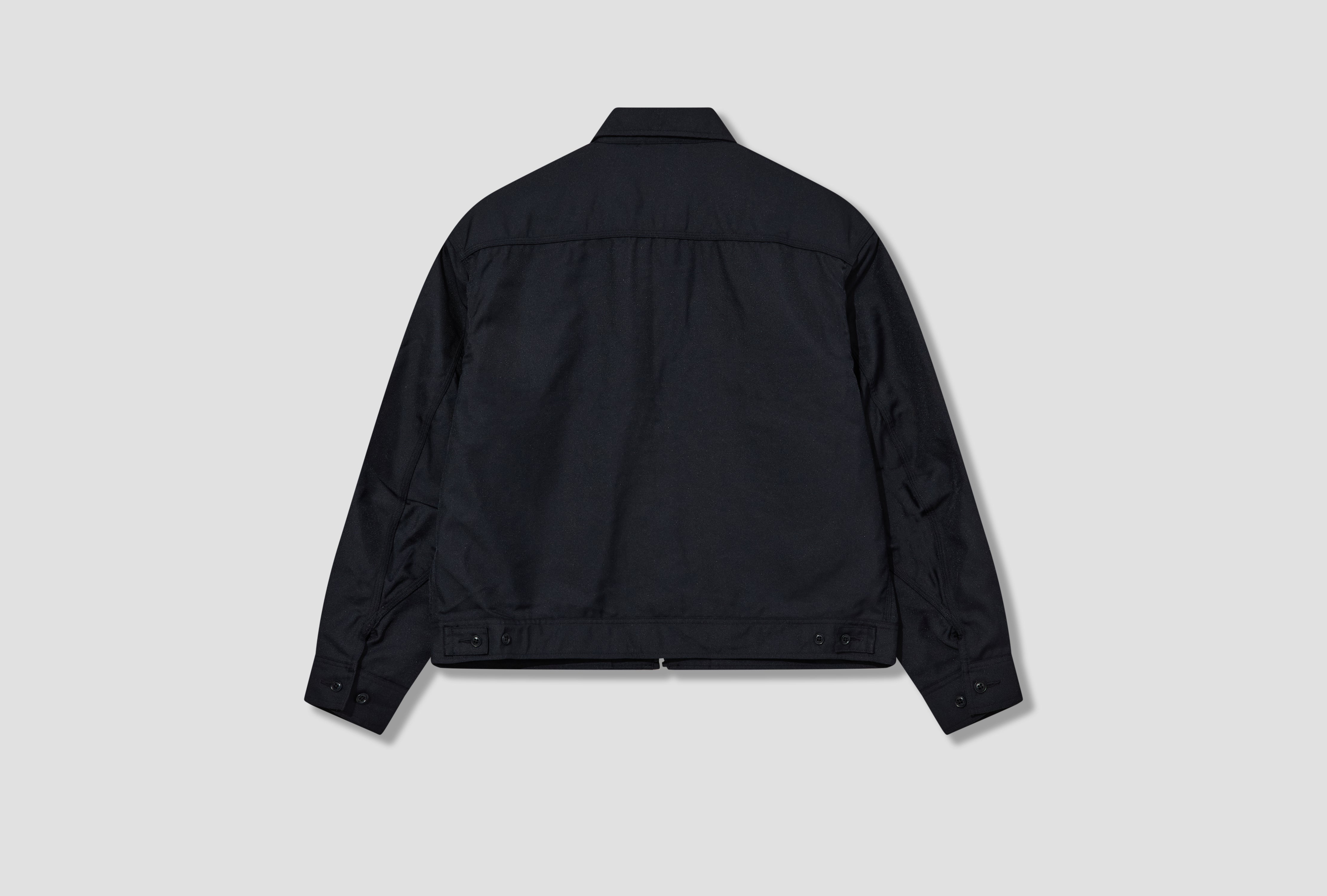 POLYESTER TWILL DECK JACKET S26SA049E Navy