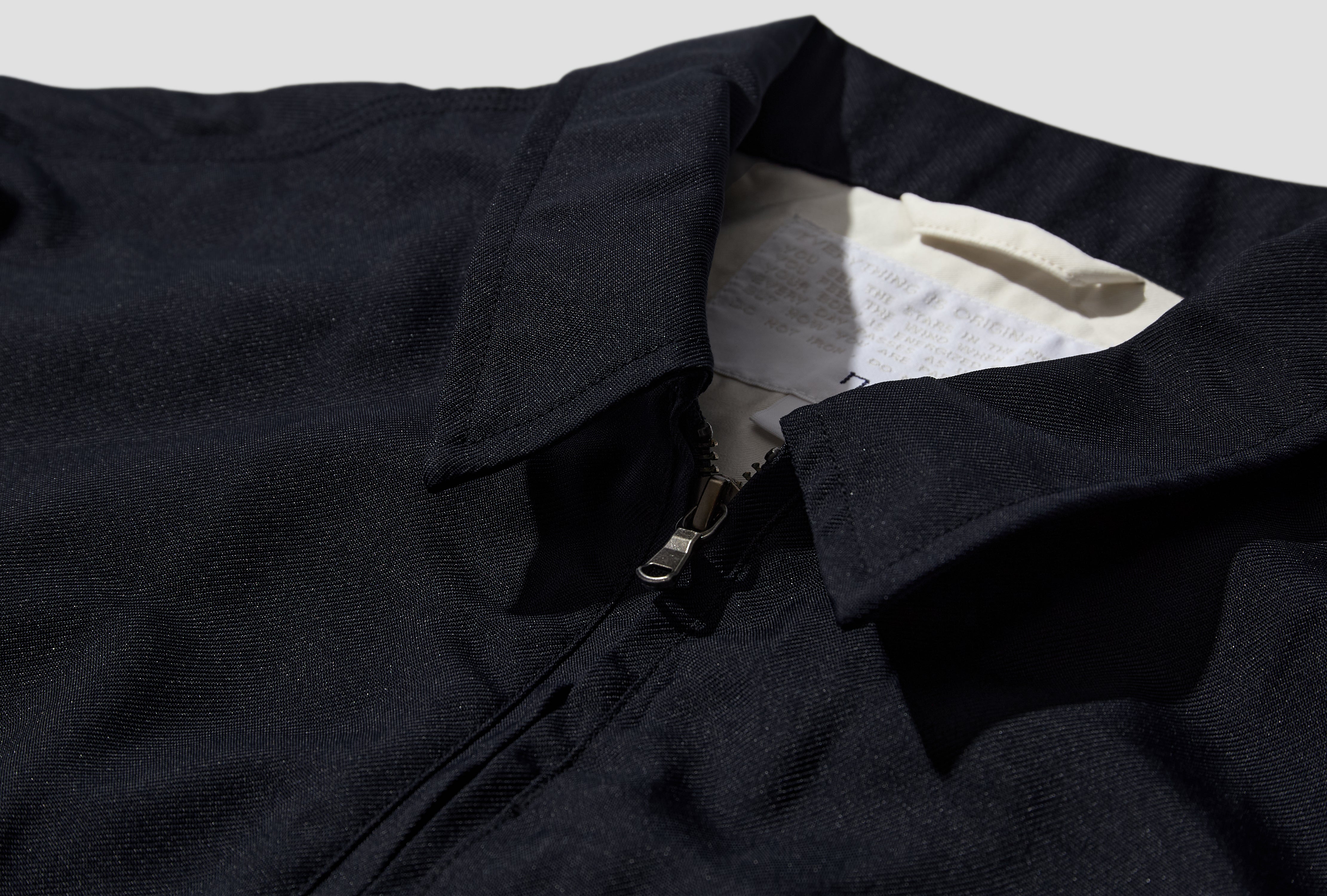 POLYESTER TWILL DECK JACKET S26SA049E Navy