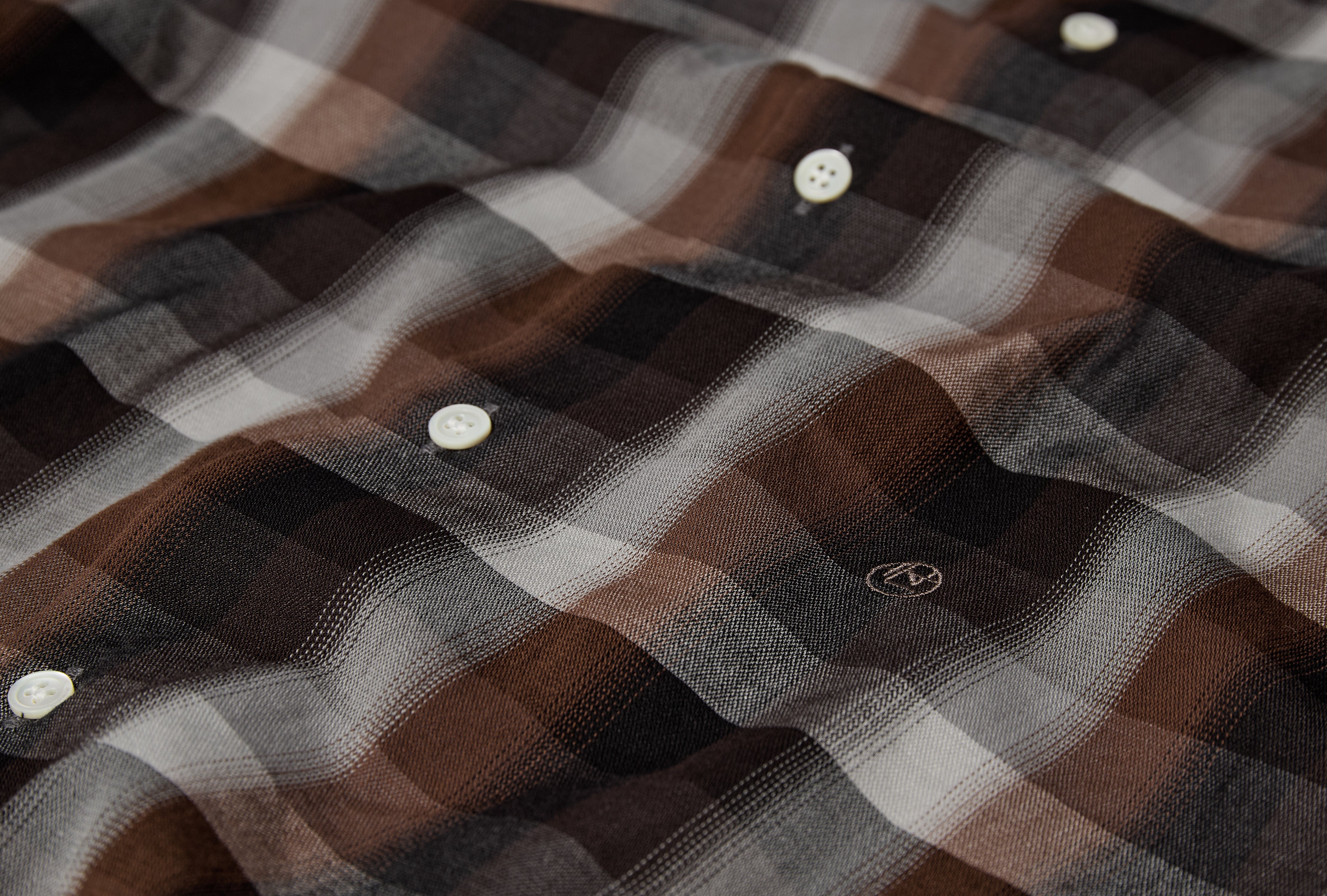 REGULAR COLLAR WIND SHIRT S26SG059E Brown