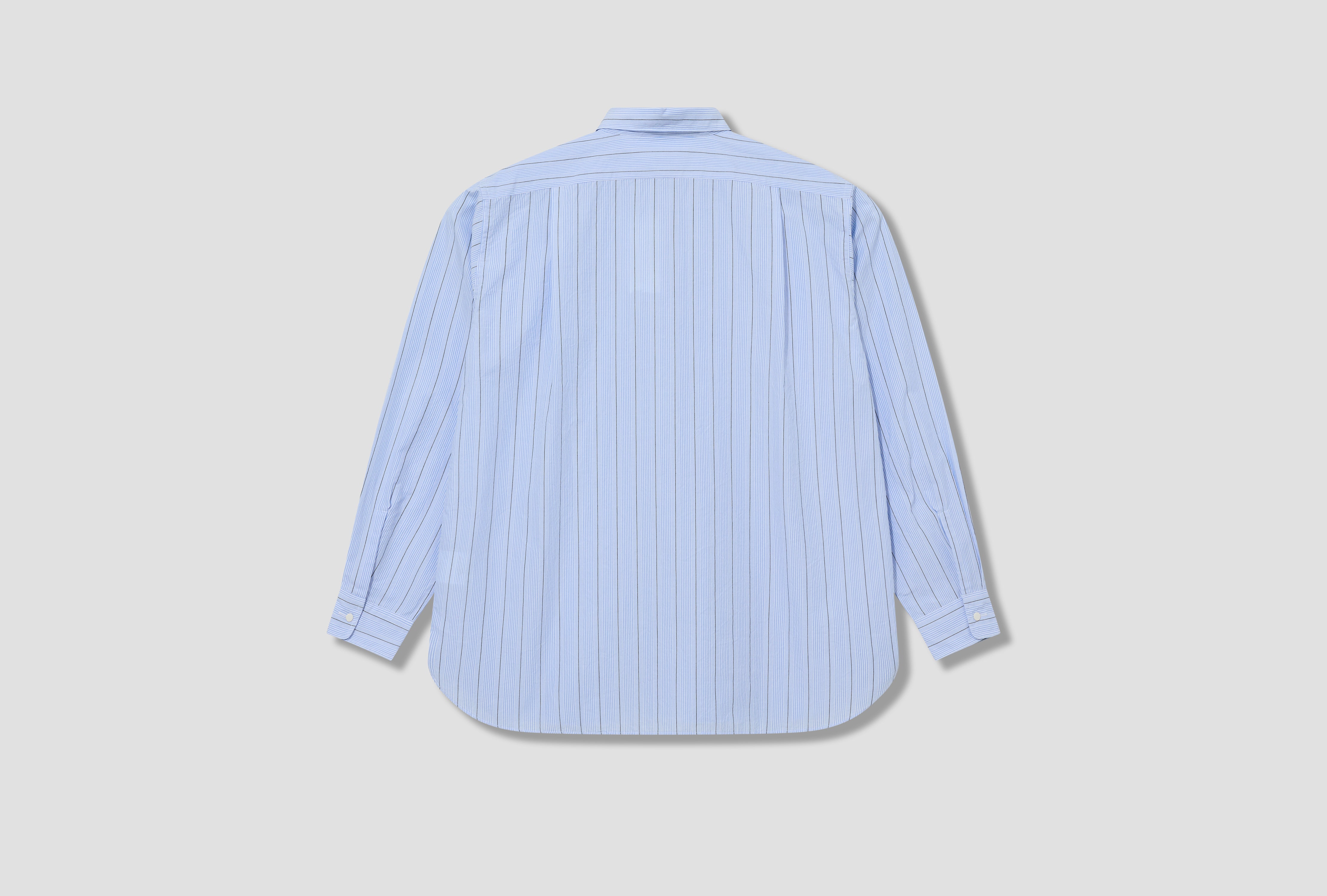 REGULAR COLLAR STRIPE WIND SHIRT S26SG086E Light blue