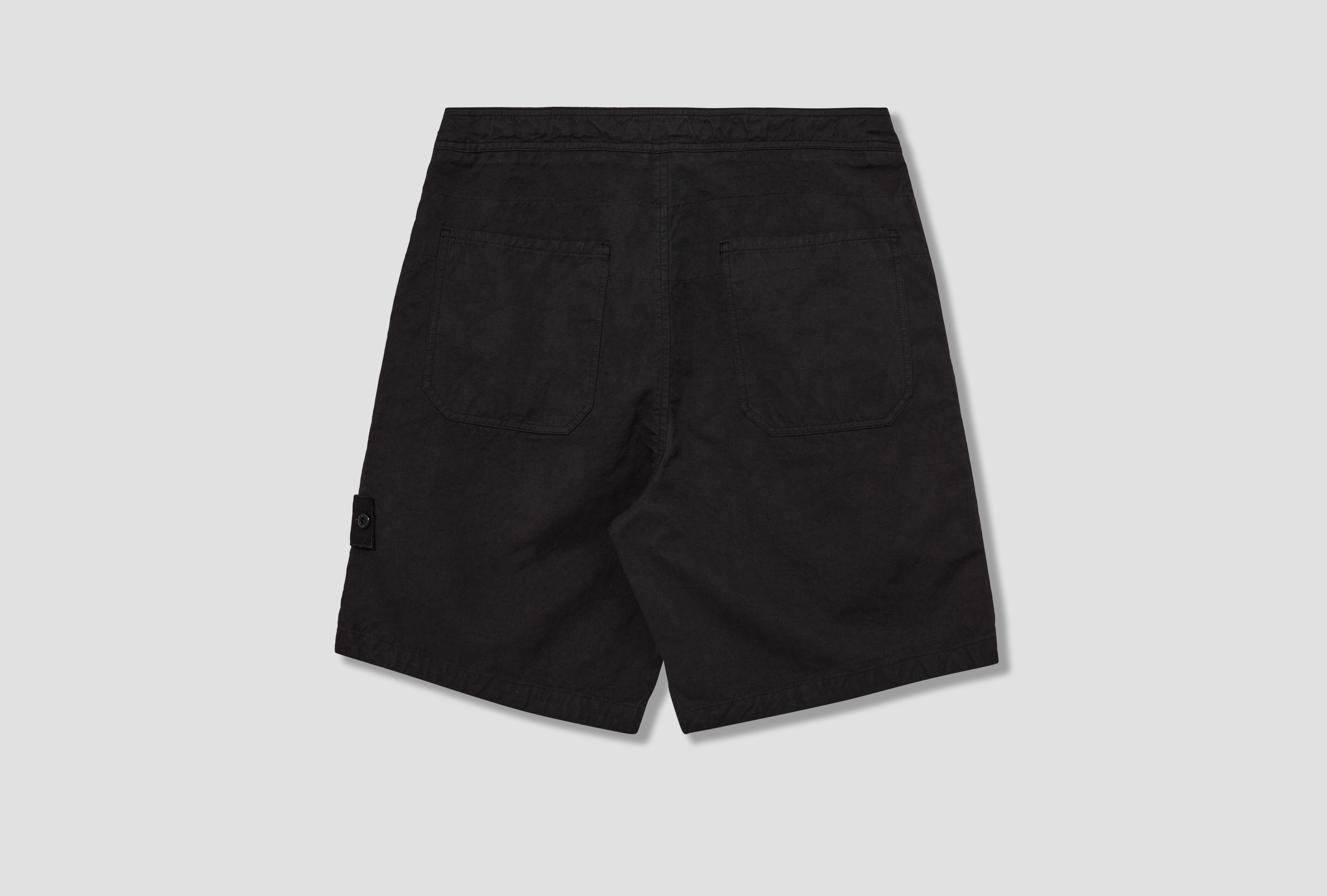 COTTON LINEN CANVAS GARMENT DYED S.I. GHOST L1 S15 L1000 03 S0F36 Black