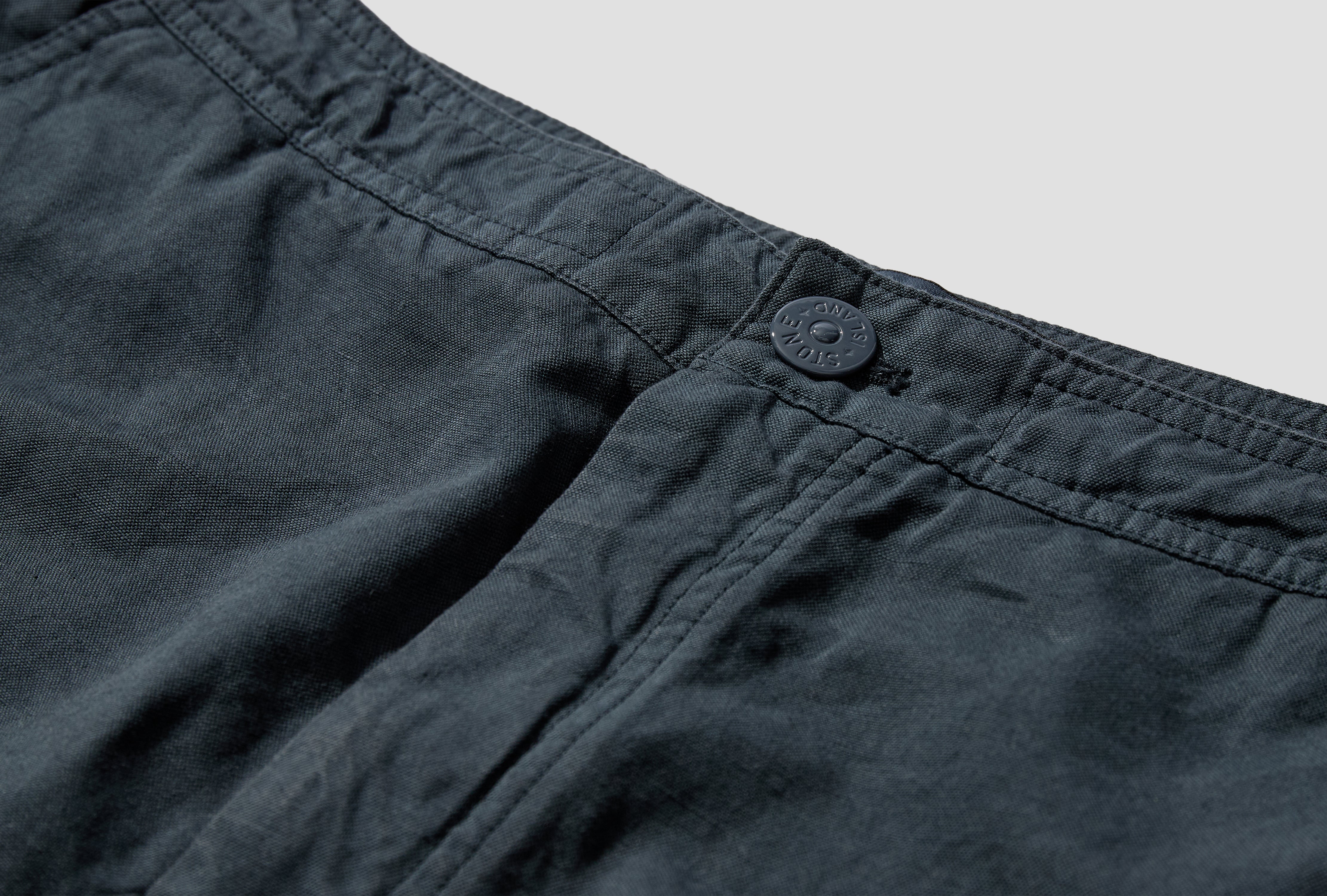 COTTON LINEN CANVAS GARMENT DYED S.I. GHOST L1 S15 L1000 03 S0F36 Blue
