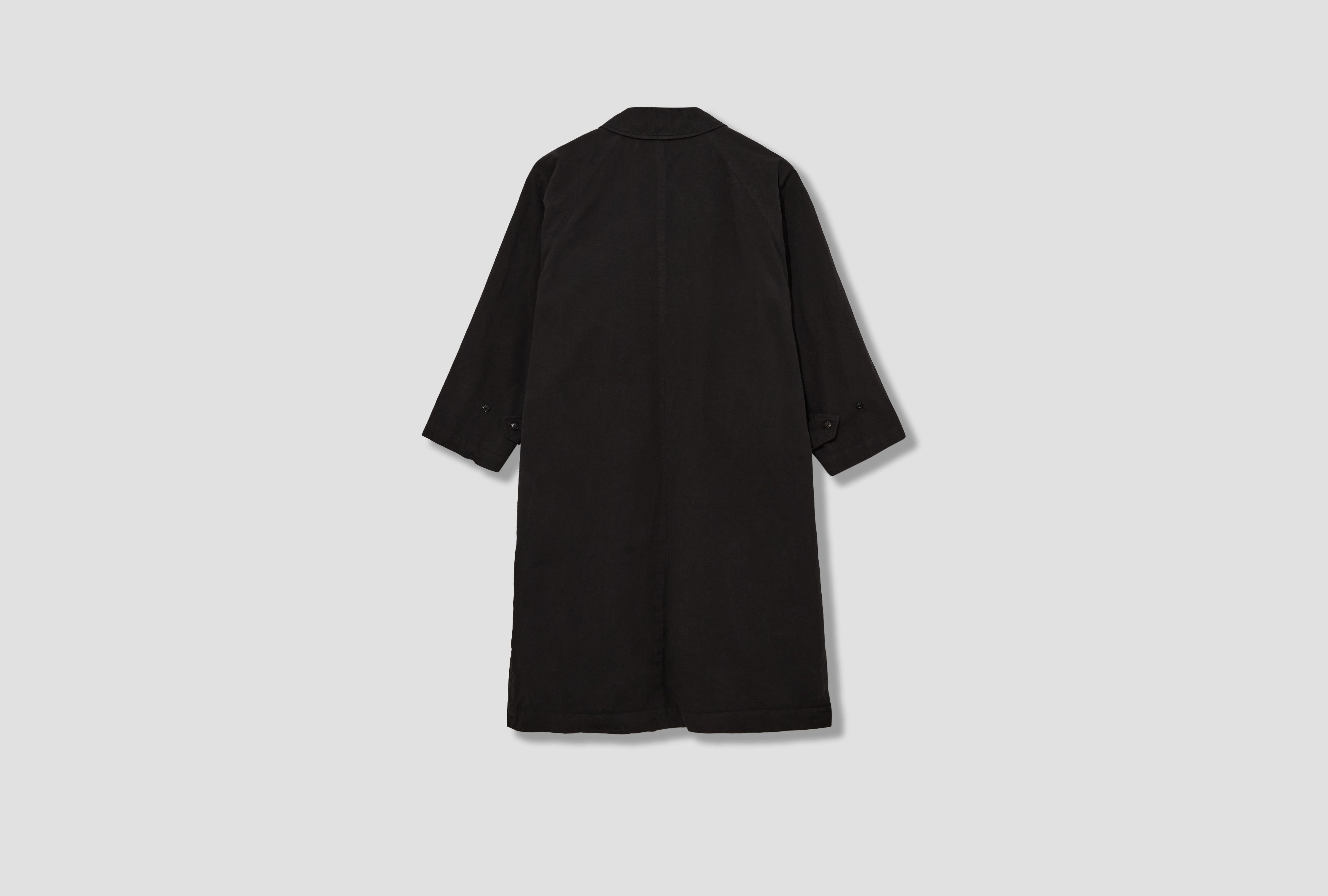 GARMENT DYED BAL COLLAR COAT C03-04013 Black