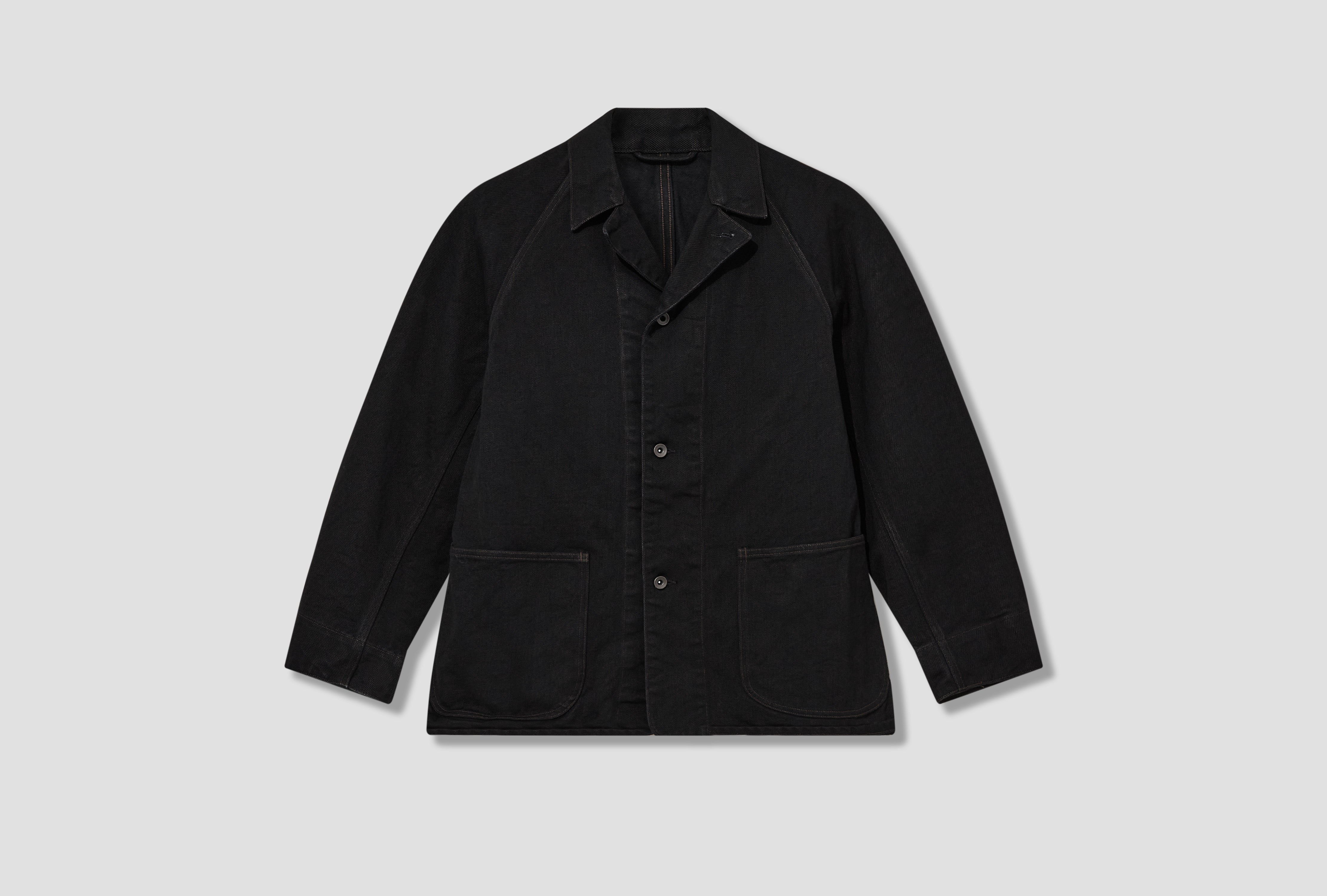 BLACK DENIM WORK JACKET D01-01002 Black