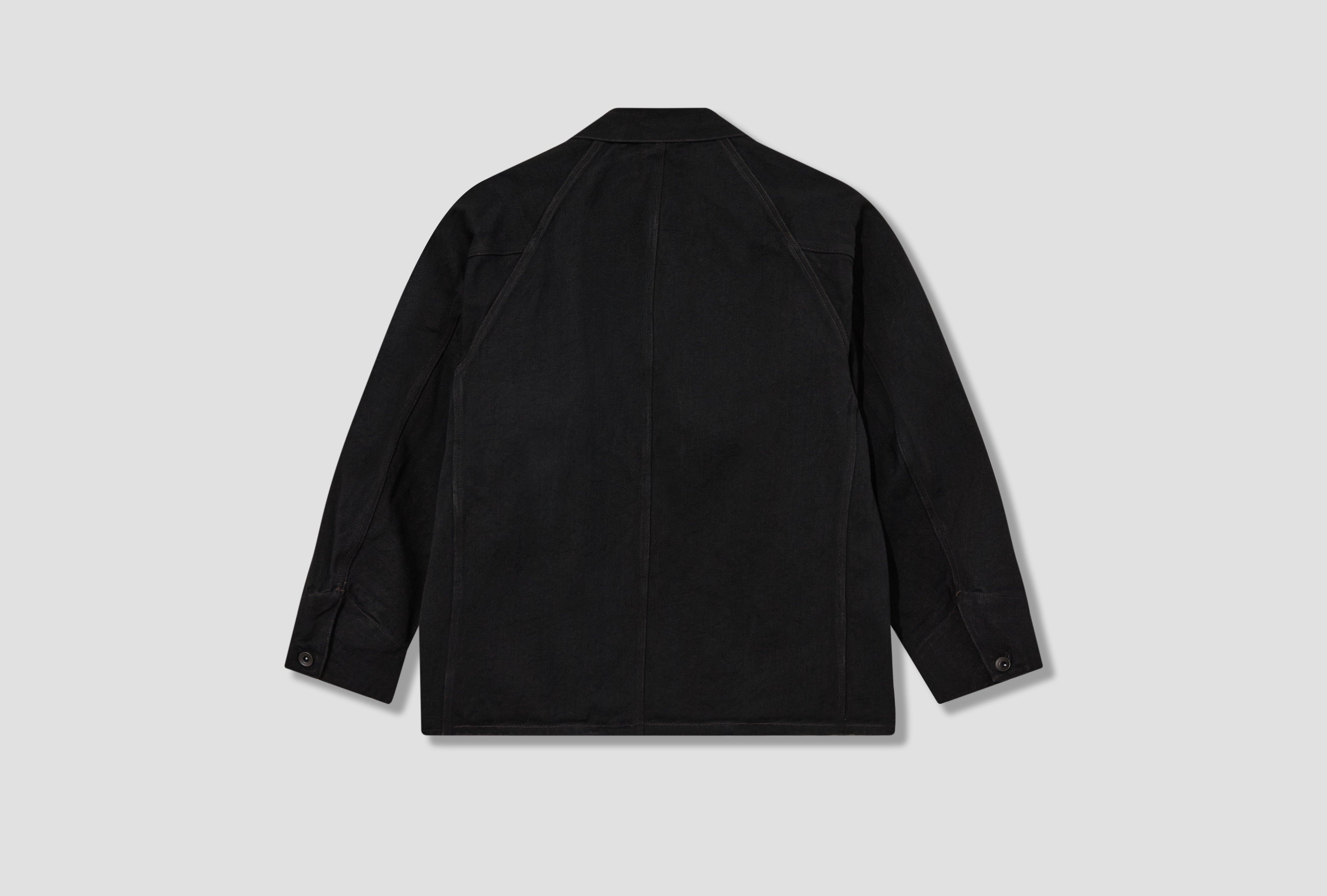 BLACK DENIM WORK JACKET D01-01002 Black