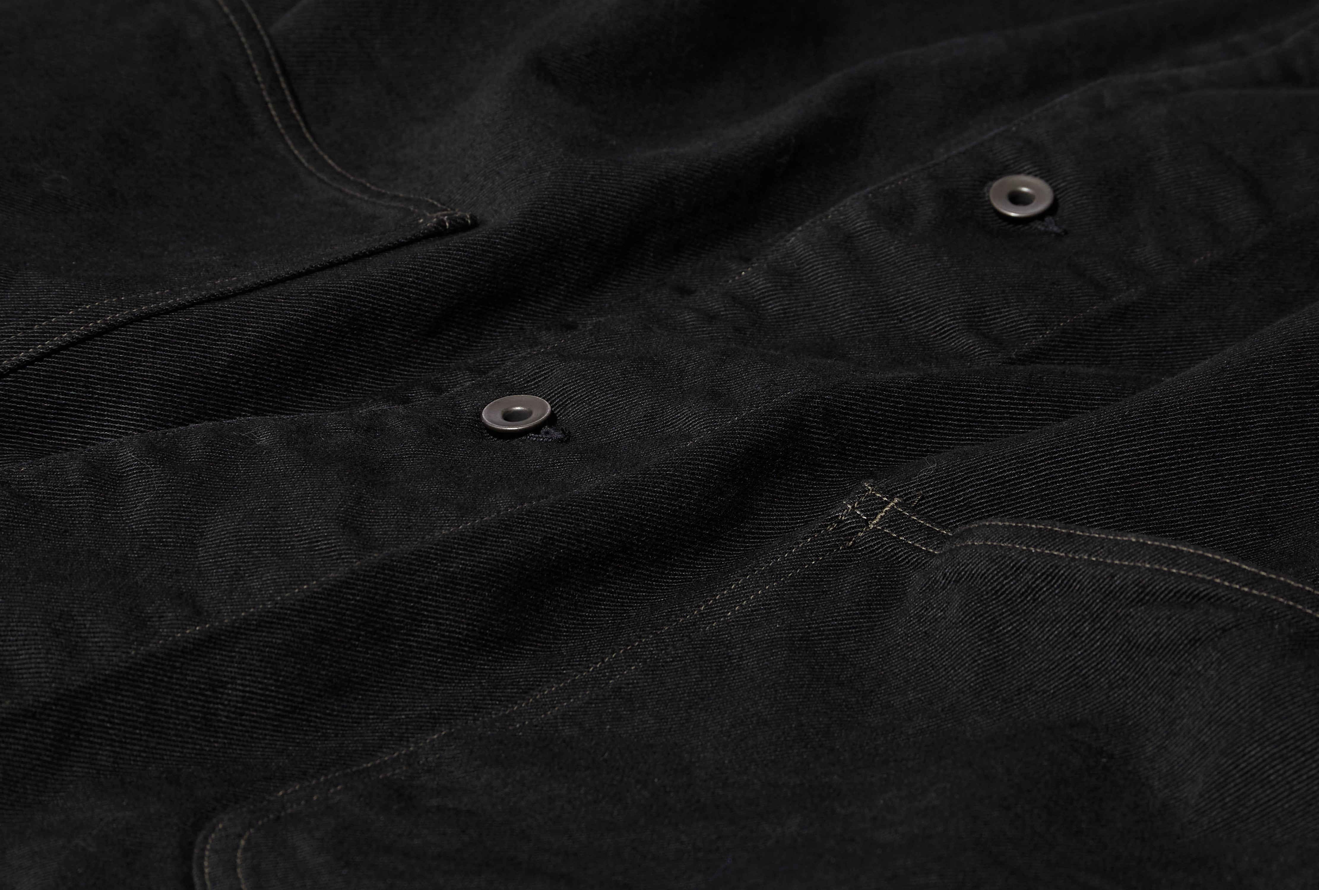 BLACK DENIM WORK JACKET D01-01002 Black