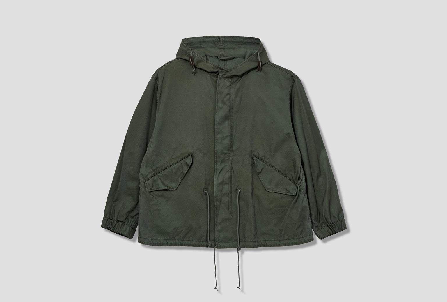 VINTAGE SILK HOODIE JACKET 26SAP-01-24 Green