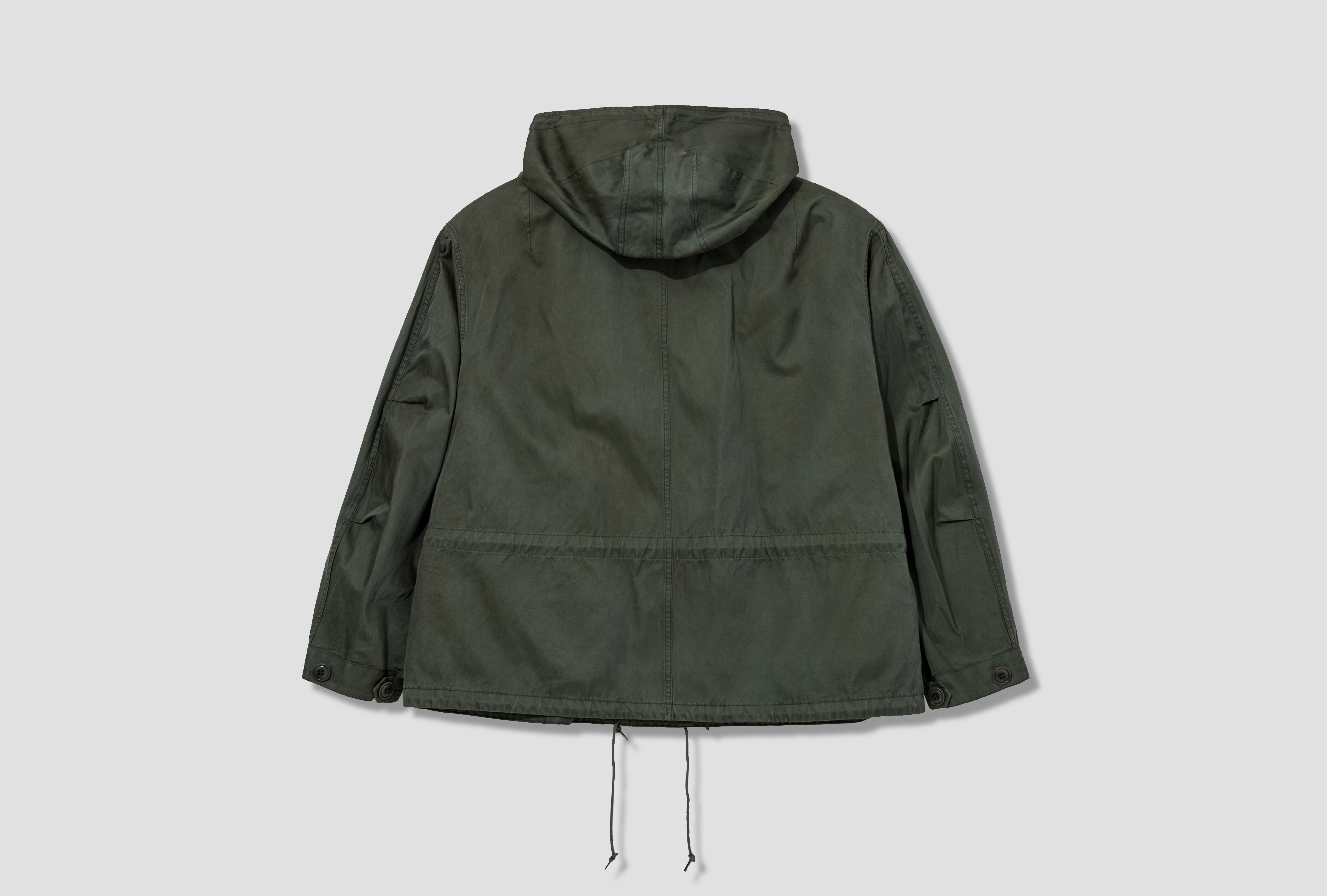 VINTAGE SILK HOODIE JACKET 26SAP-01-24 Green