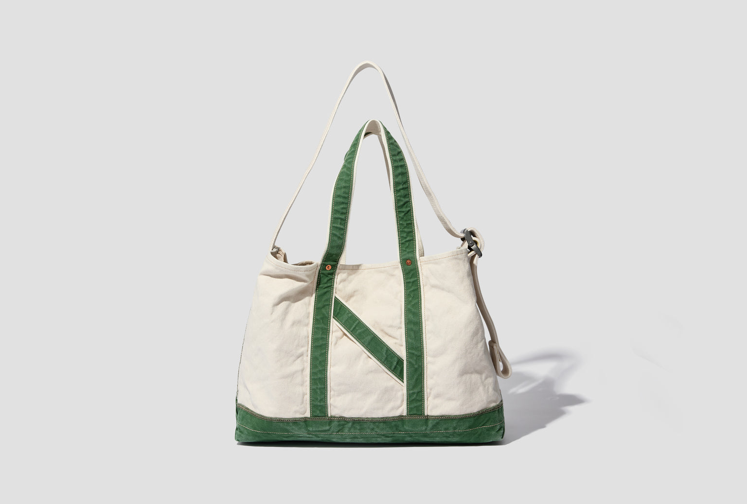 L.LESH - AGED EFFECT NN SHOULDER TOTE BAG NN-3601A17 Off white