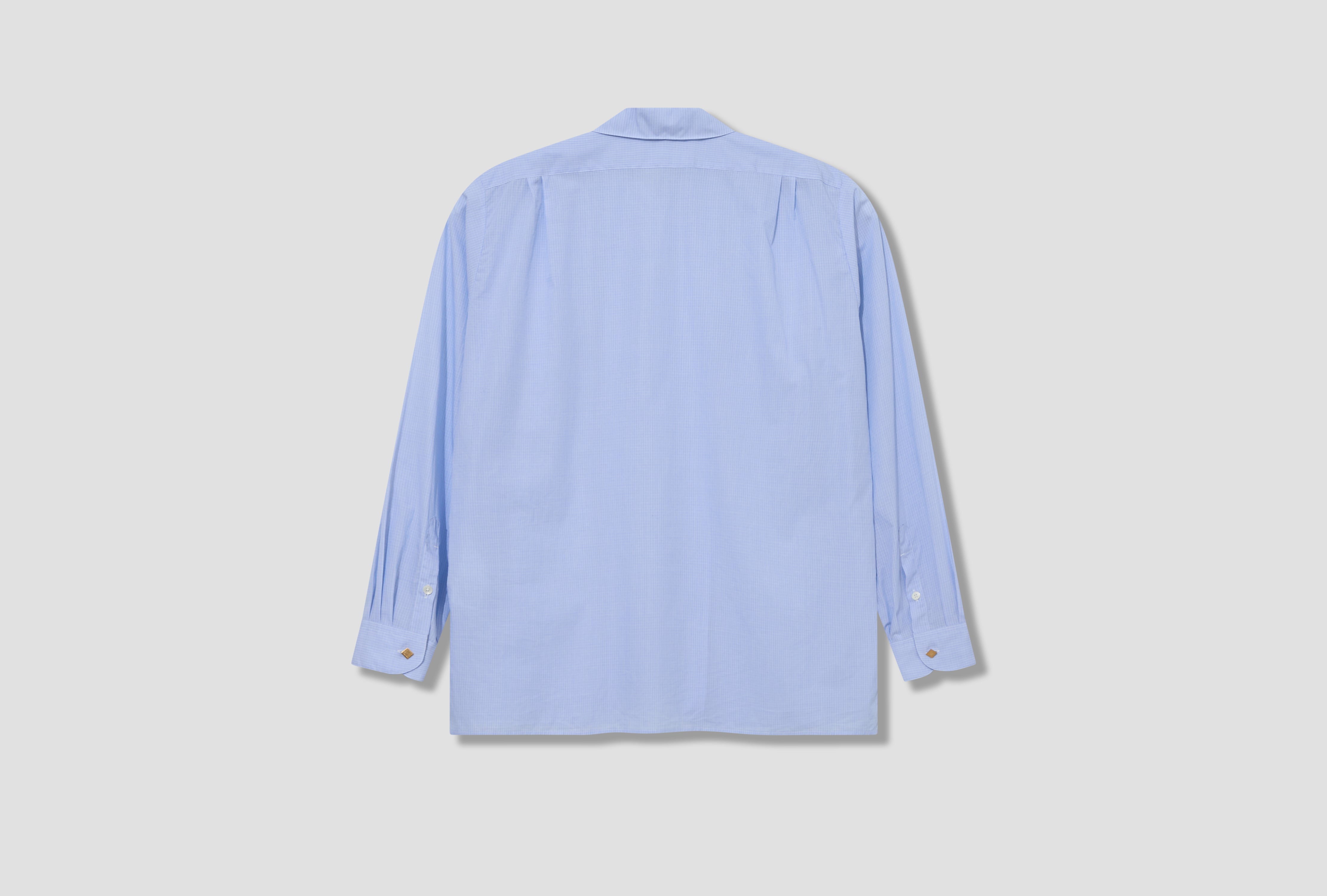 ROMEO - DEAD STOCK LIGHT BLUE PATTERN DRESS SHIRT NN-2702Y17 Check