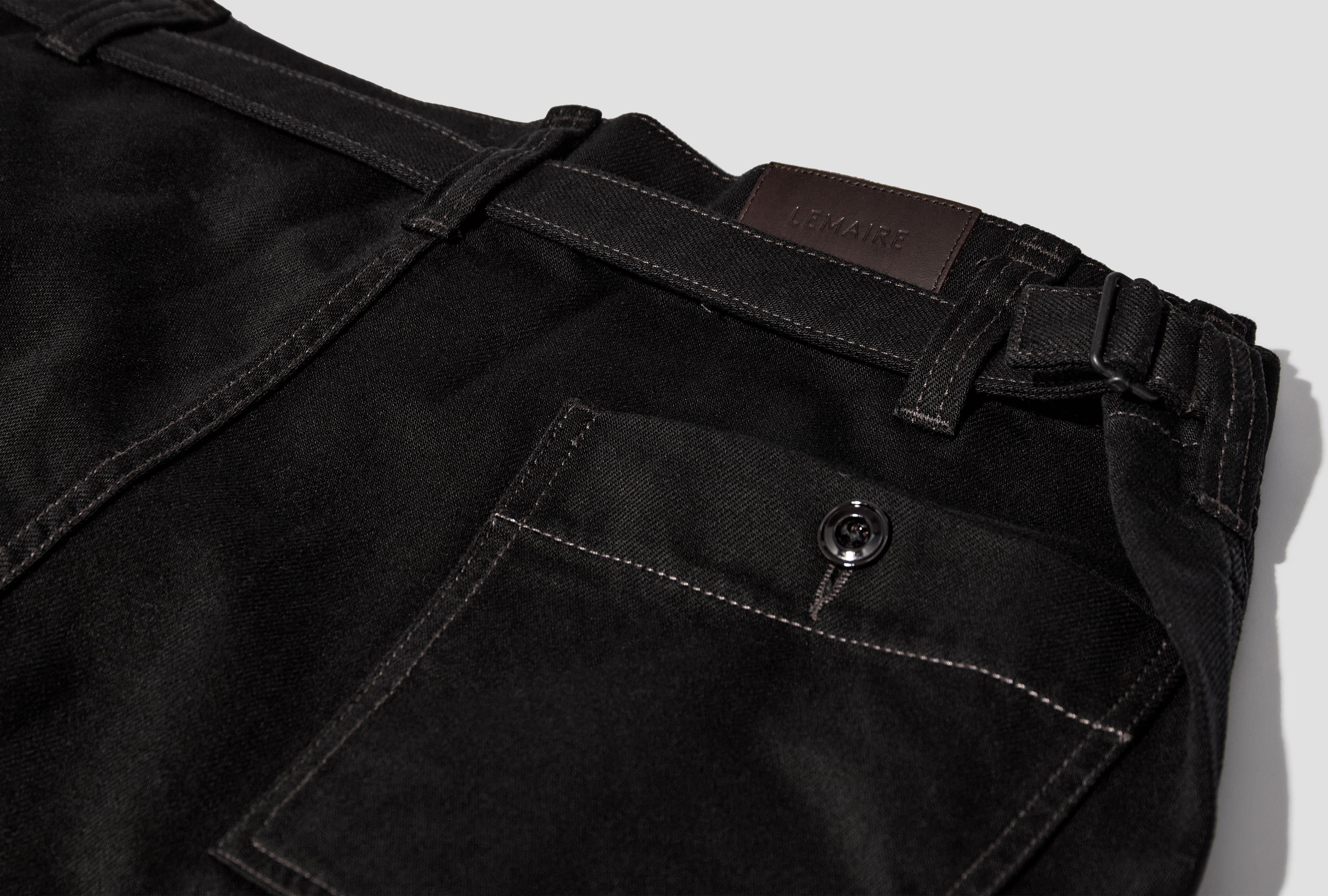 MAXI WORKWEAR PANTS - HEAVY BLACK DENIM PA1244 LD1055 Black