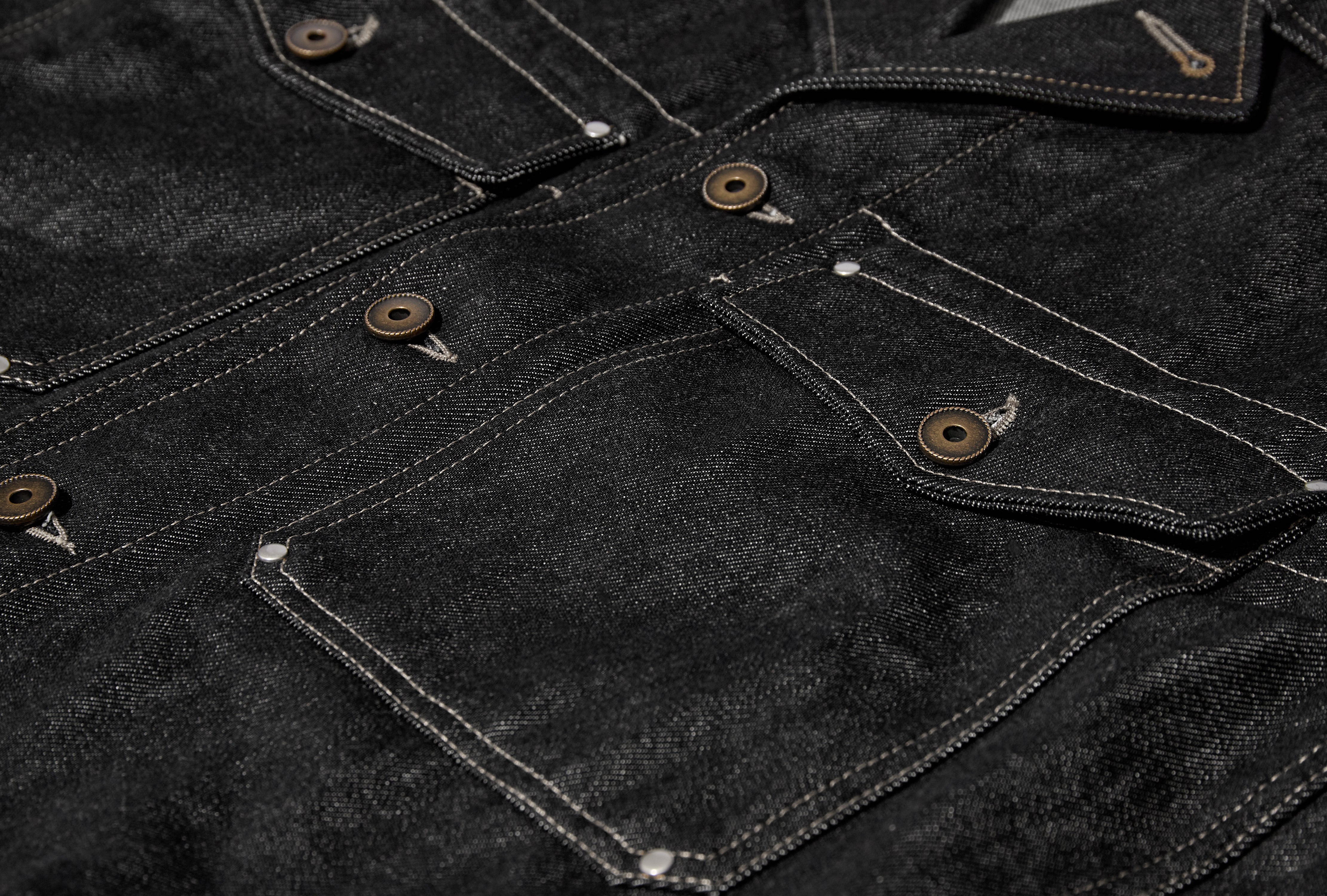 TRUCKER JACKET - HEAVY SLATE DENIM OW1234 LD1061 Blue