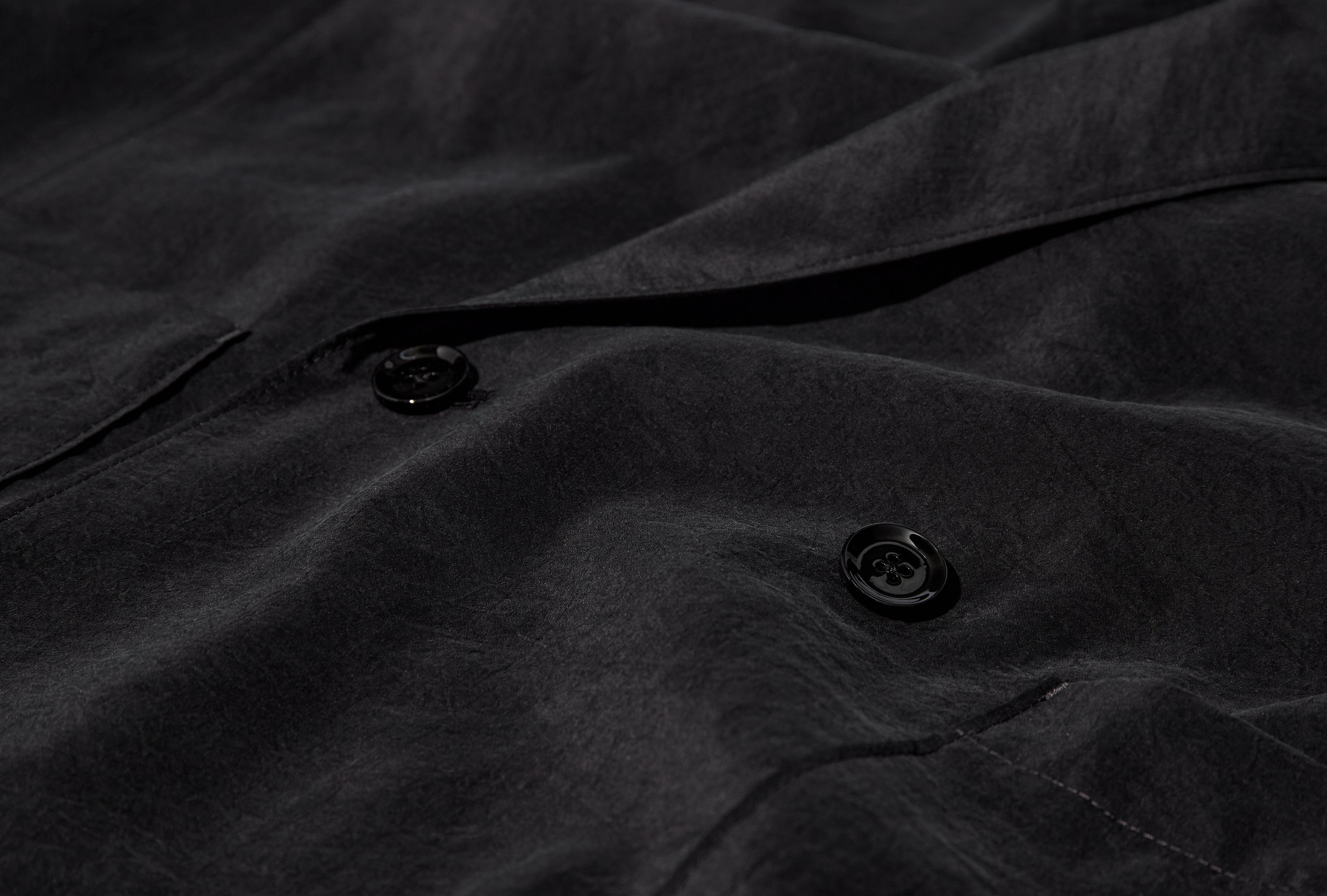 SOFT DOUBLE BREASTED JACKET - DRY SILK JA1097 LF1308 Black