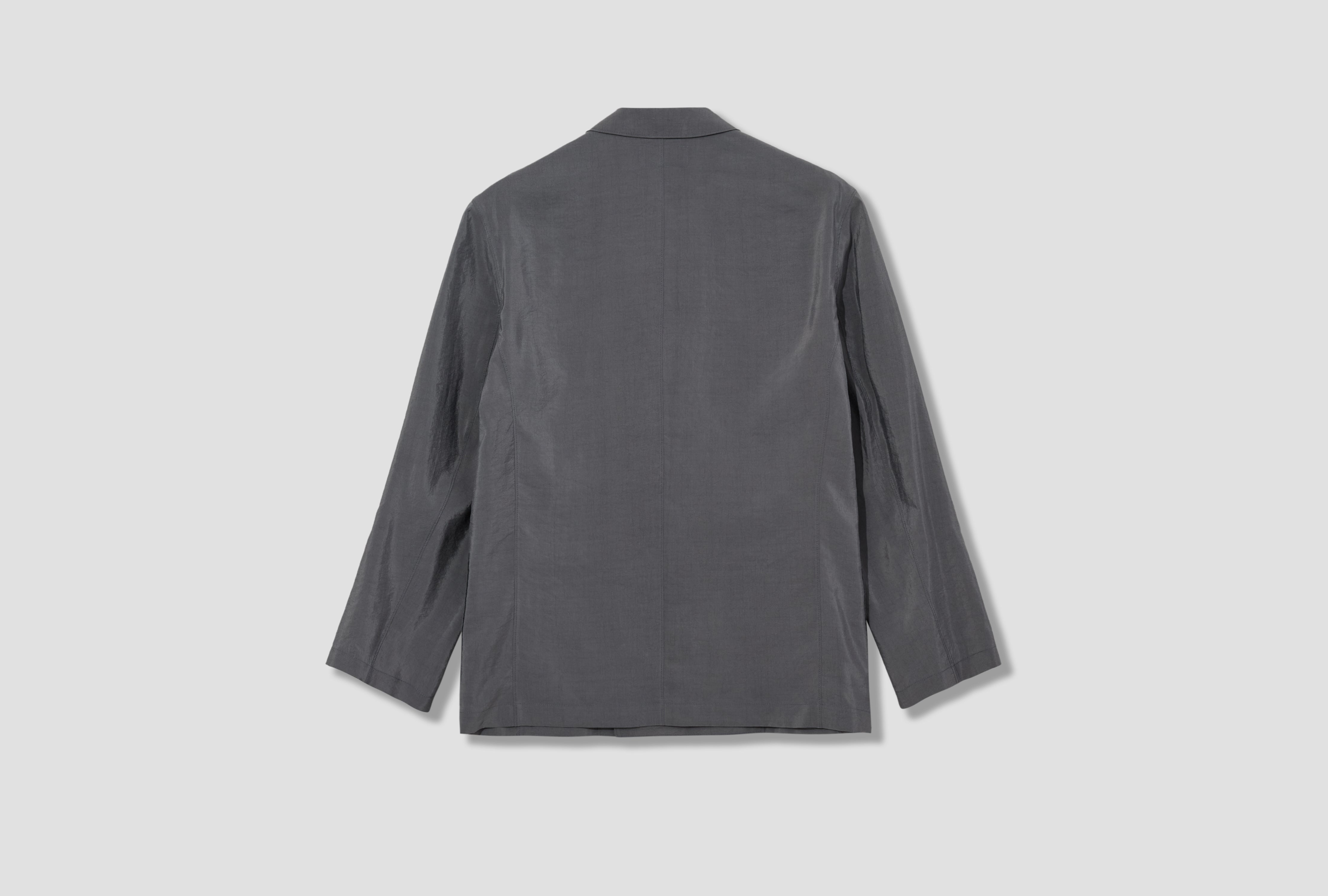 SOFT DOUBLE BREASTED JACKET - DRY SILK JA1097 LF1308 Light grey