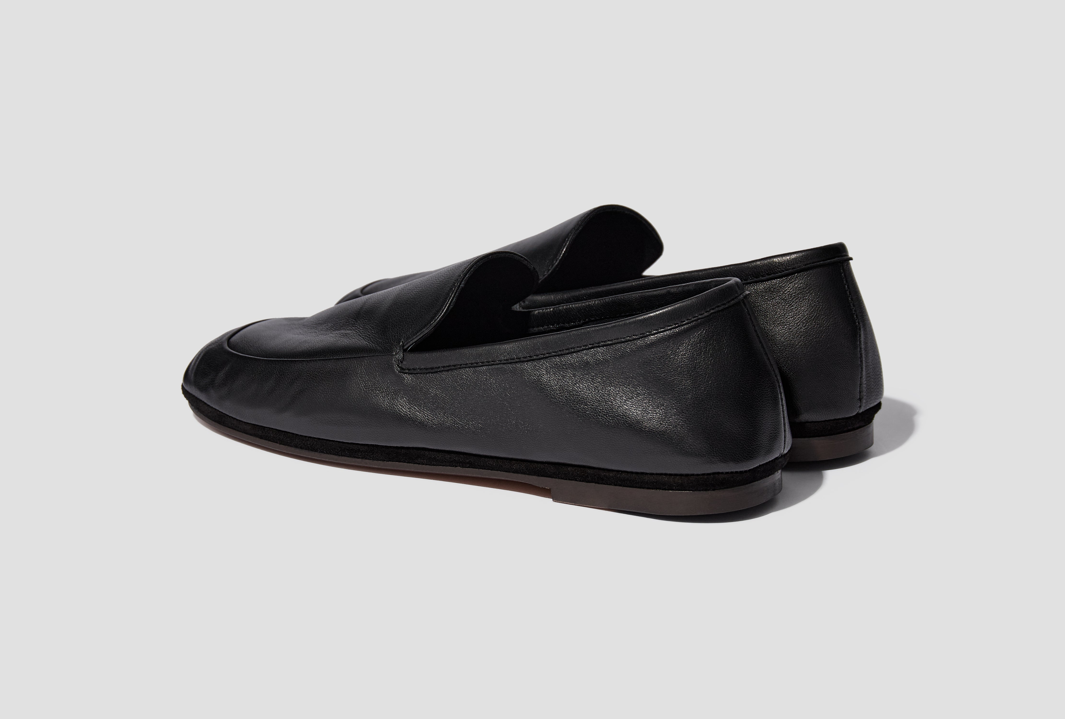 OUTDOOR SLIPPERS - SHINY NAPPA LAMB FO0288 LL0023 Black