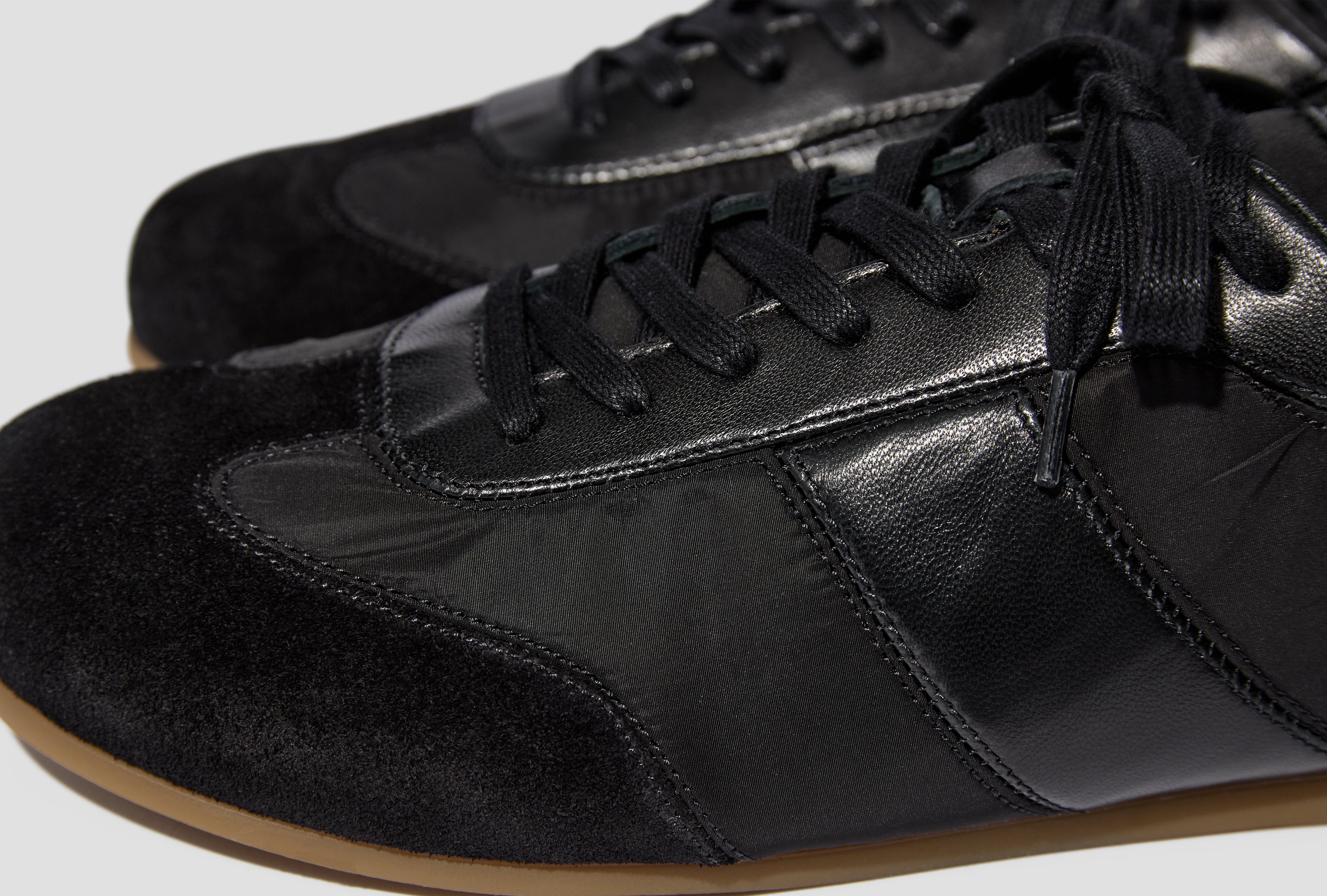 SOFT RUNNERS - MIXED NYLON NAPPA SUEDE FO0227 LL0216 Black
