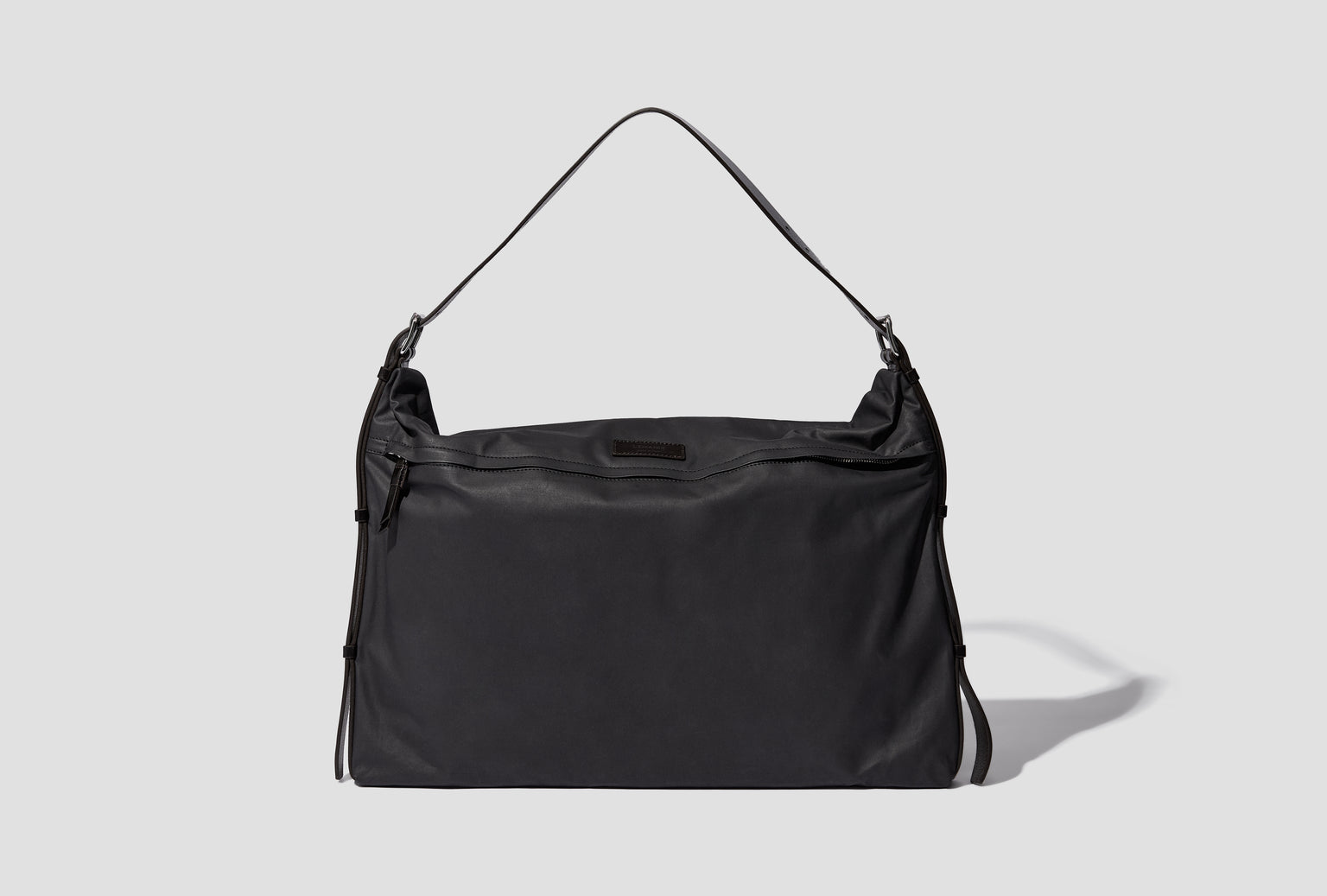 TRENCH POCKET MEDIUM BAG - WATER REPELLENT RESINATED COTTON BG0168 LF1571 Black