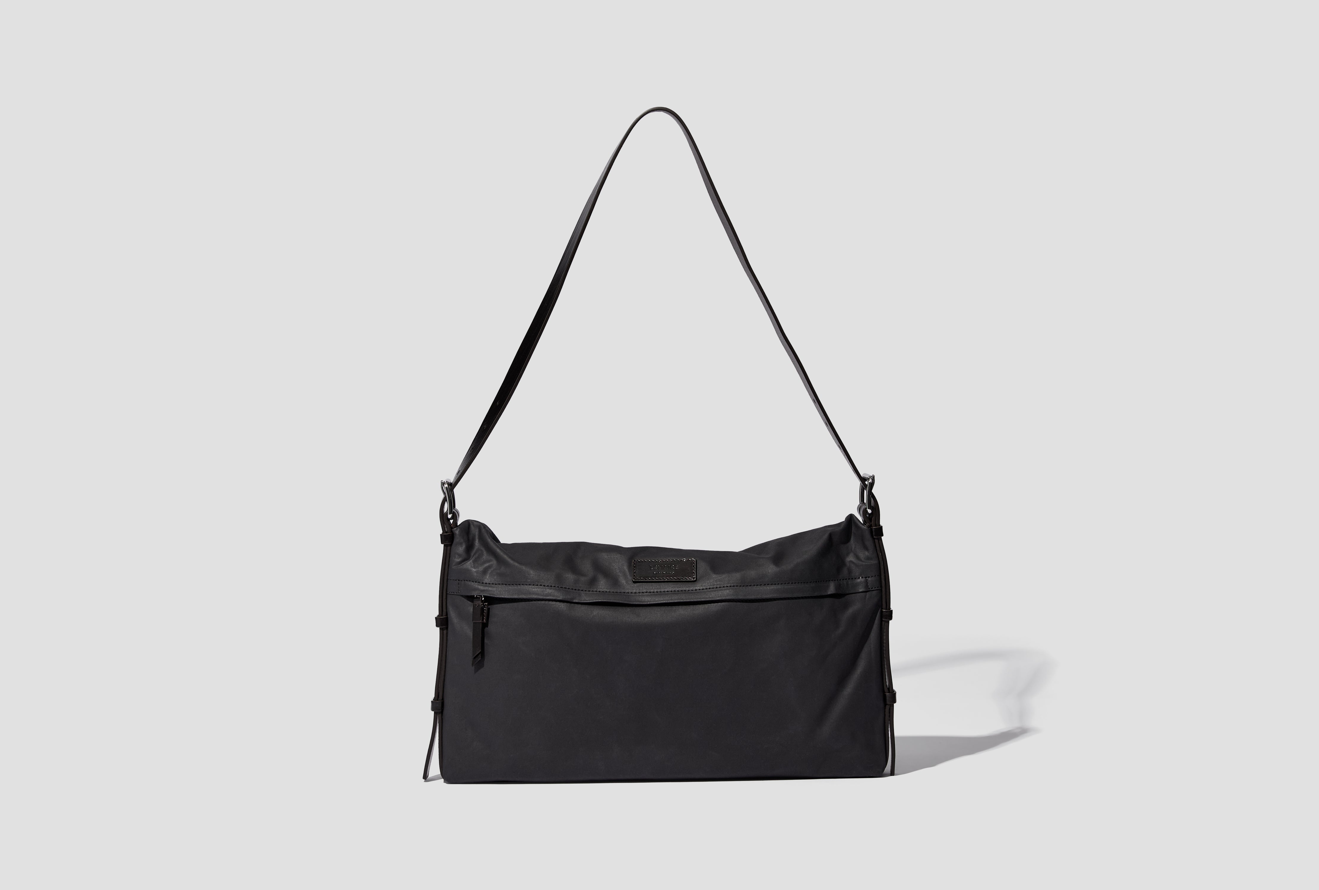 TRENCH POCKET SMALL BAG - WATER REPELLENT RESINATED COTTON BG0169 LF1571 Black