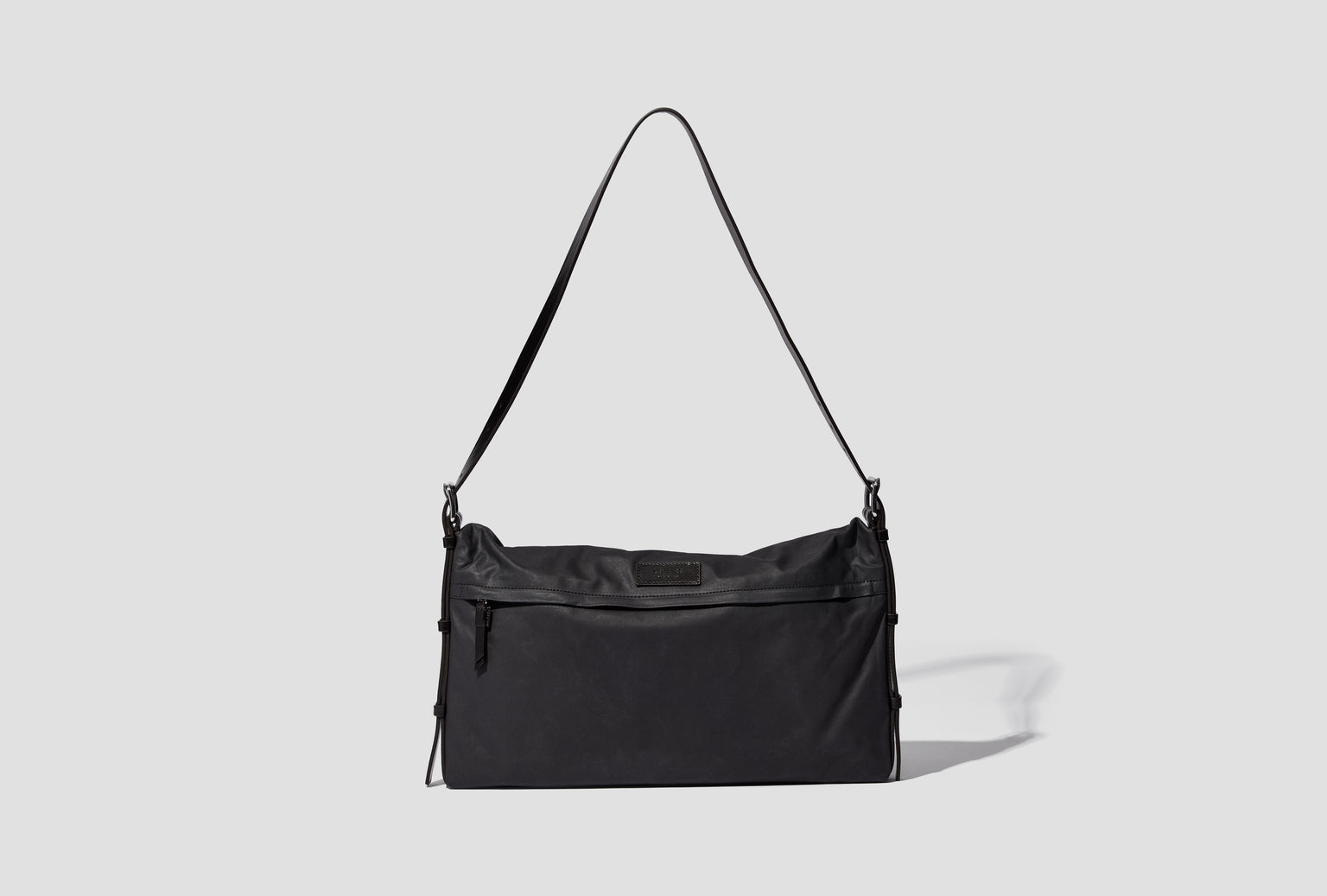 TRENCH POCKET SMALL BAG - WATER REPELLENT RESINATED COTTON BG0169 LF1571 Black