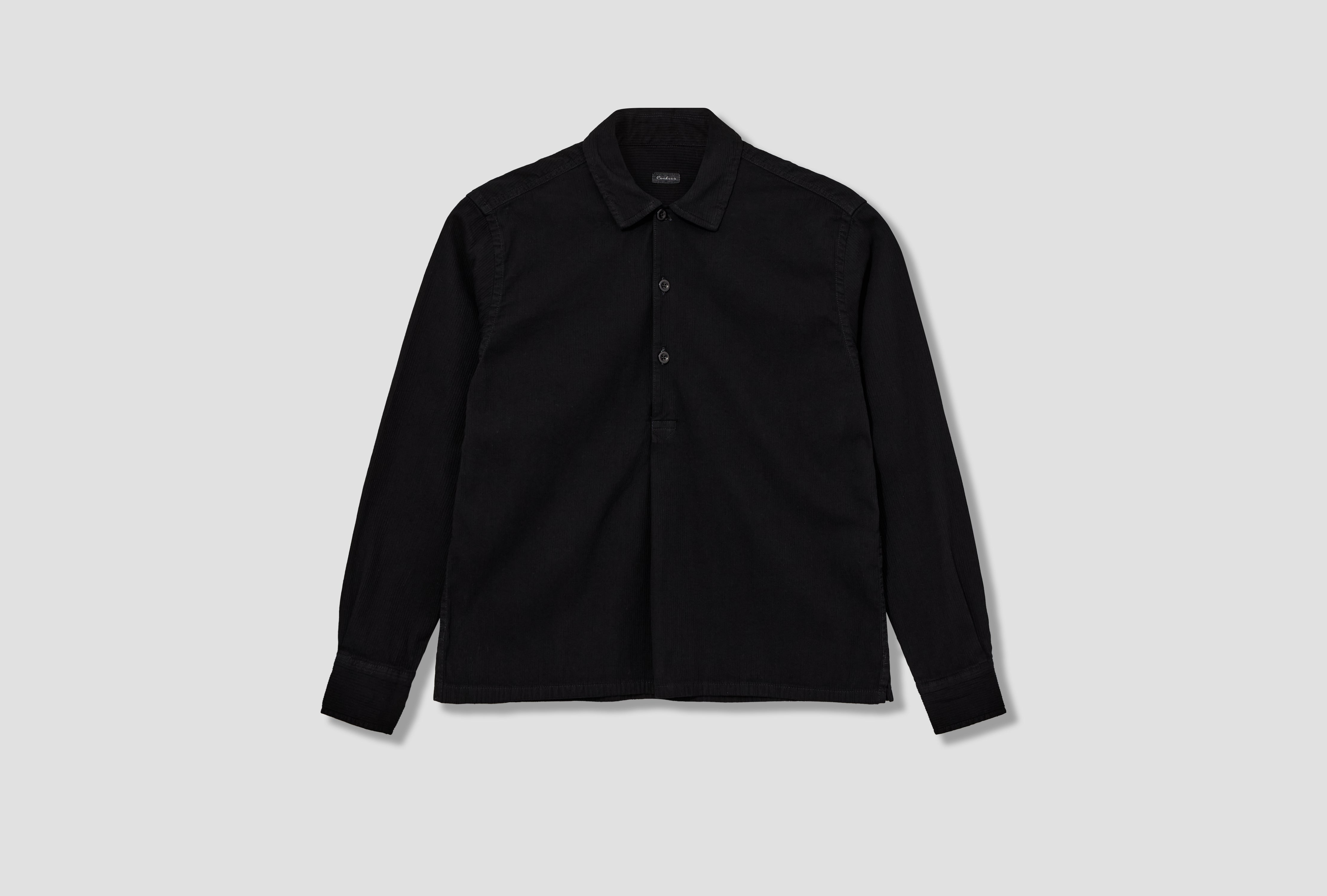 NIGHT SHIRT - OVERDYED BLACK SS-026-007B